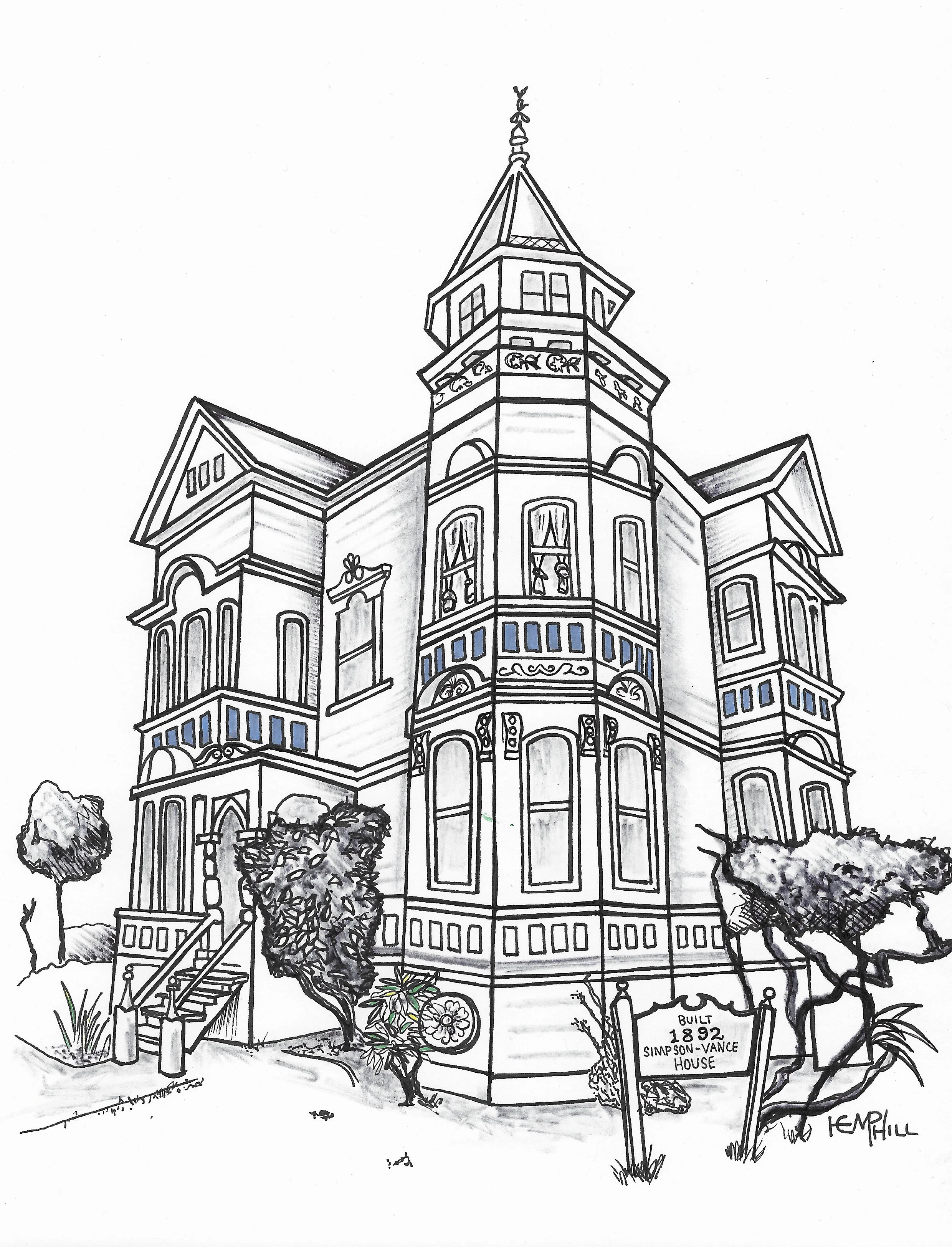 Simpson-Vance House, imagine 12 kids running around this place back in the day