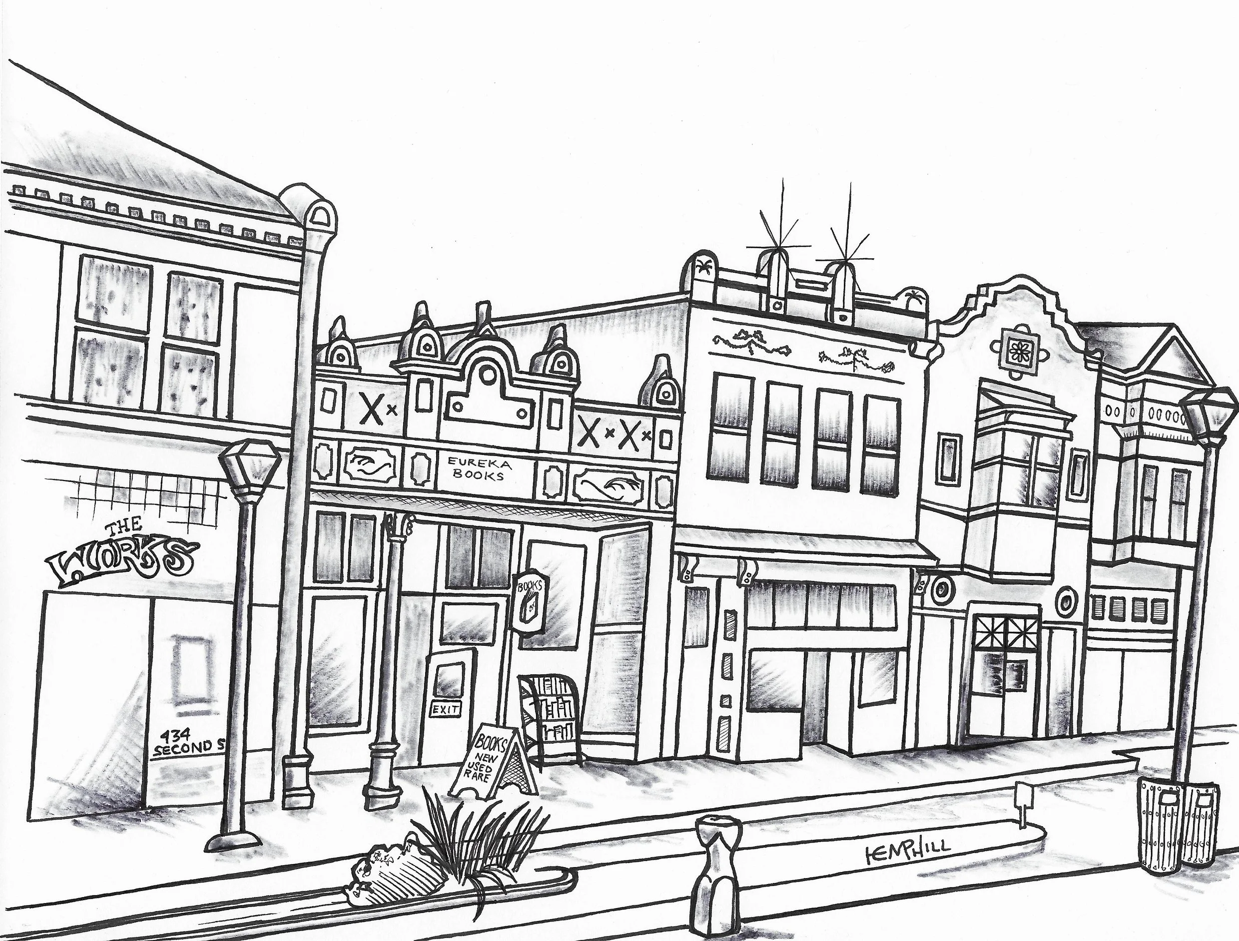 The Works part of Many Hands Gallery and Eureka books to name a few