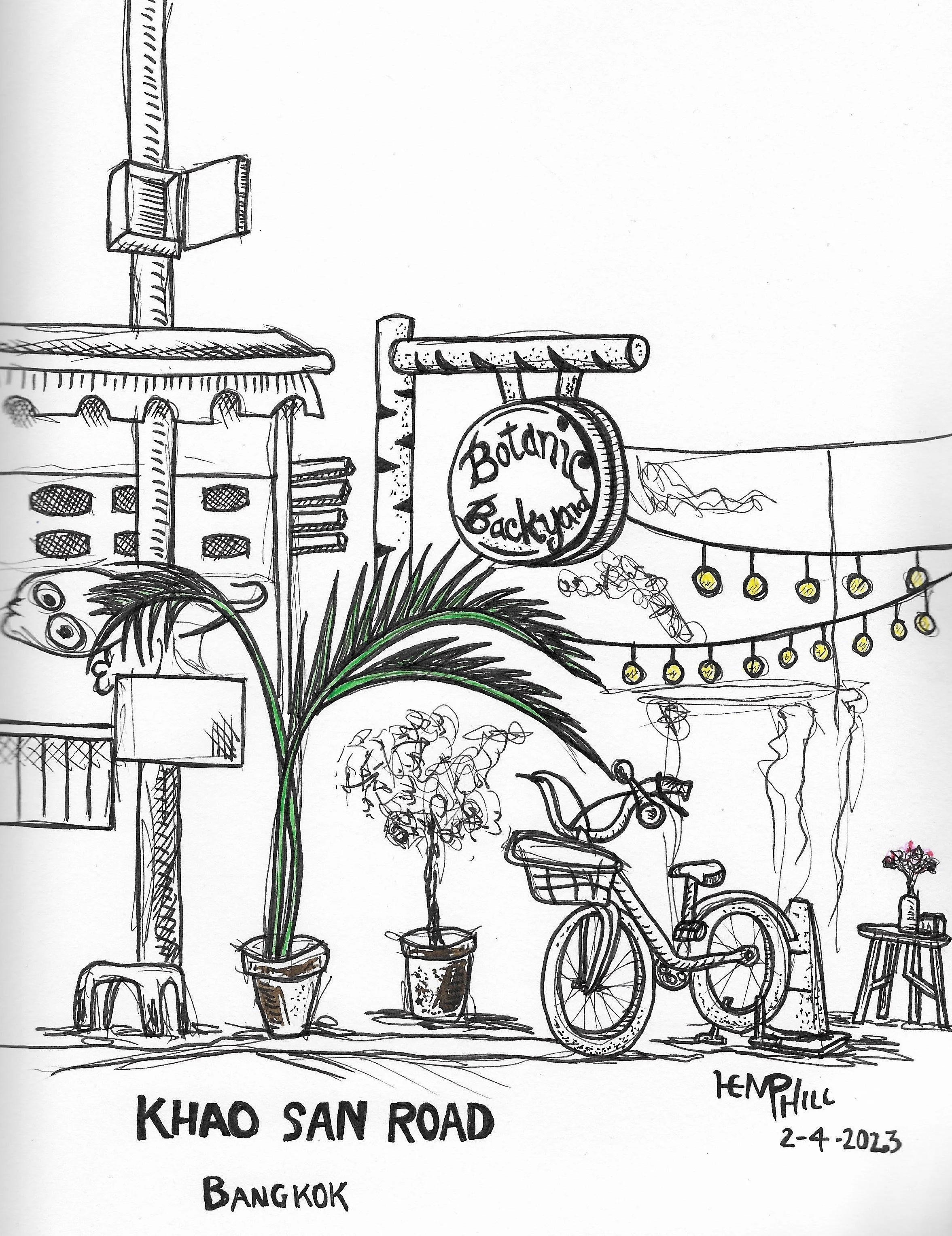 We started with long tail boat riding ended u here Khao San Road for a quick foot massage and sketch