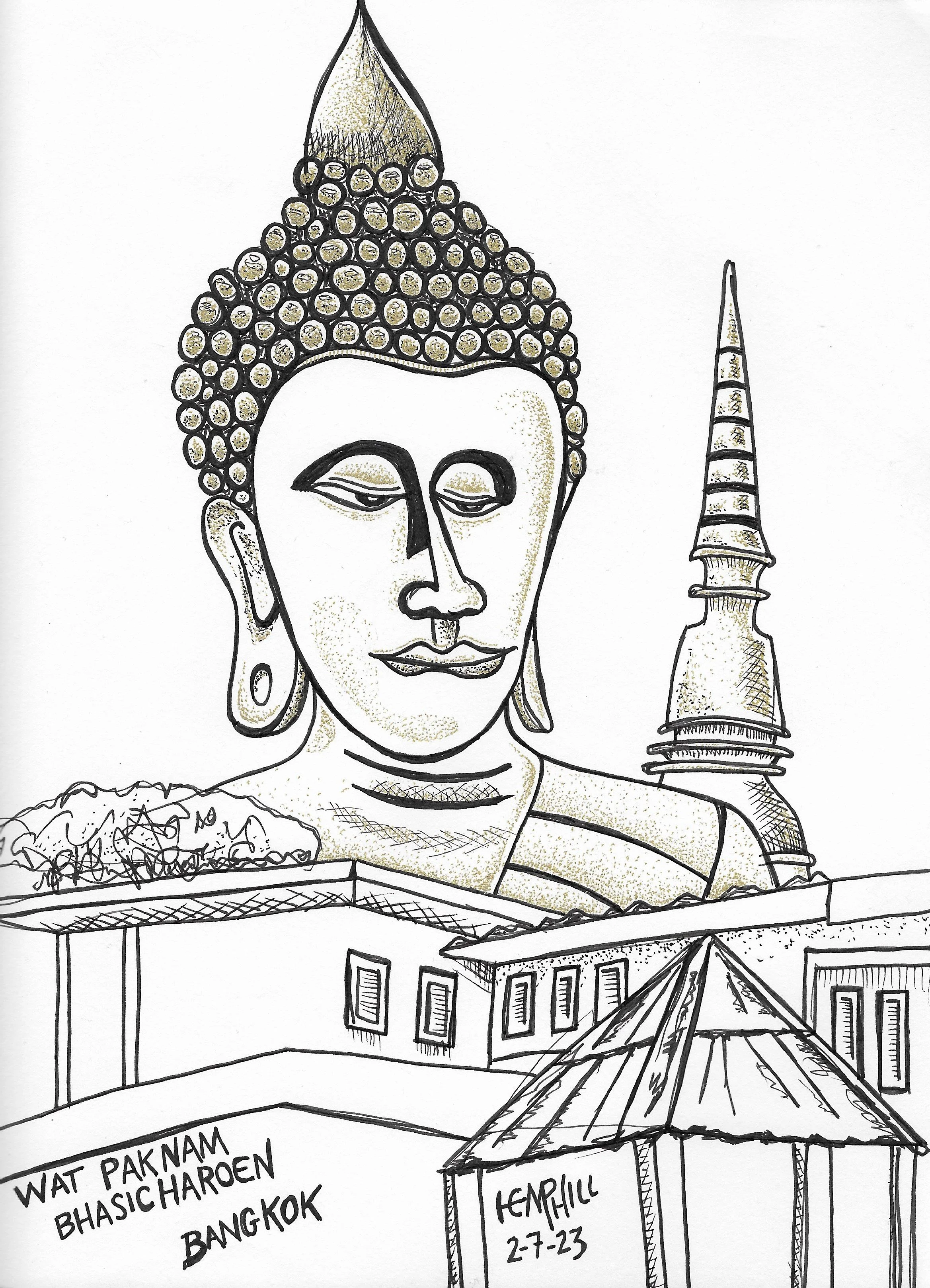 Good to have Gold Buddha watching your backside