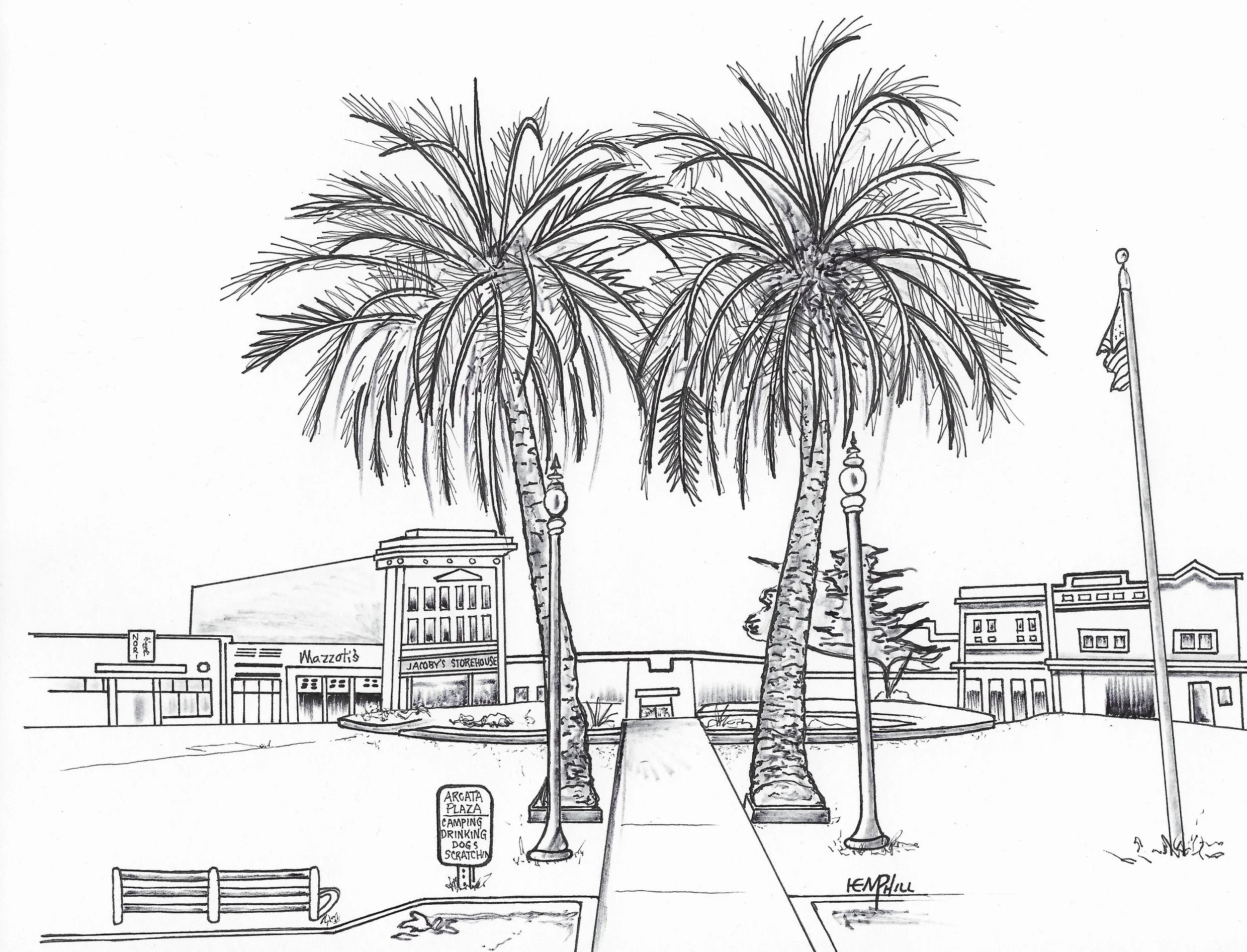 Arcata Plaza present day