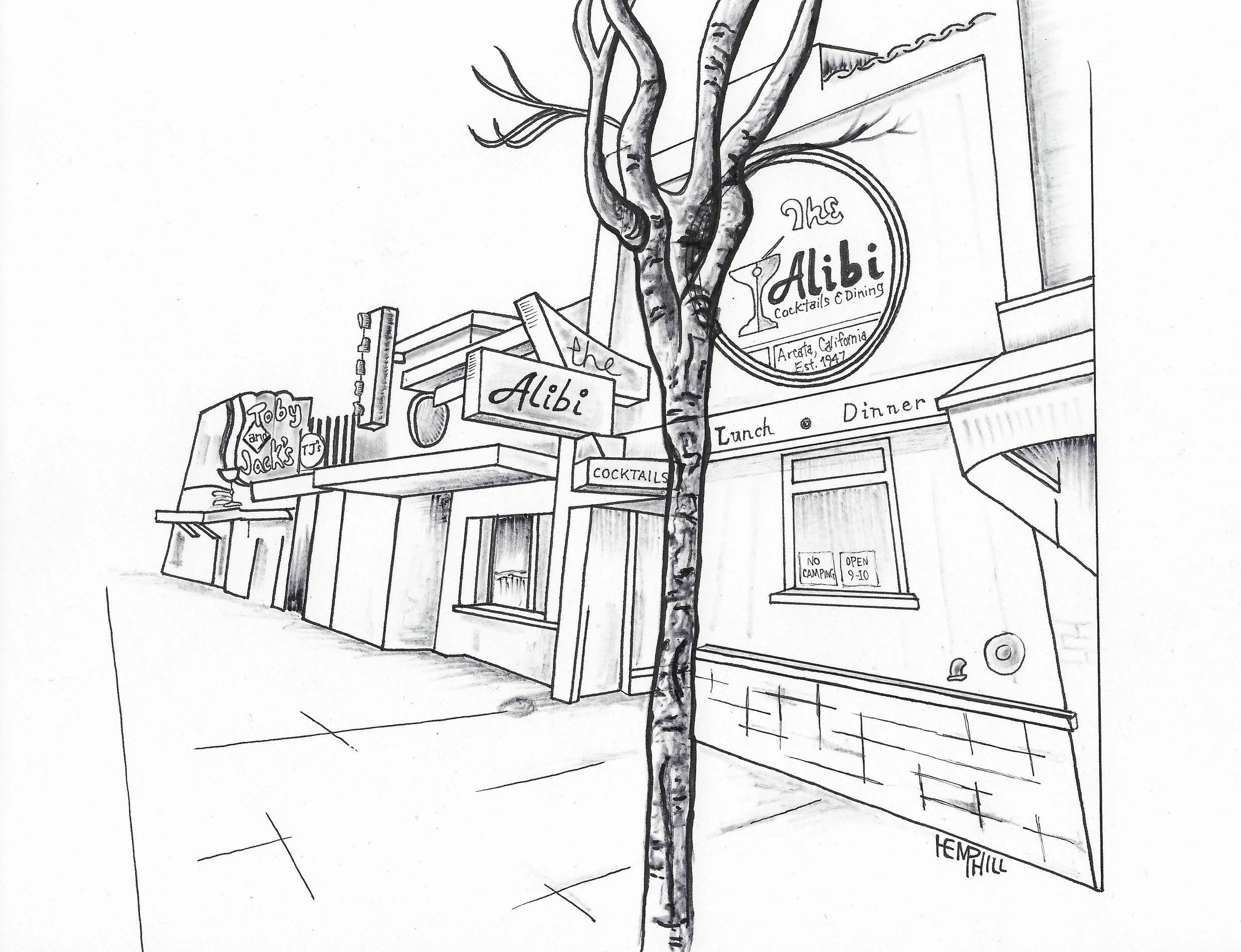 Alibi is probably the best name you could come up for a bar!