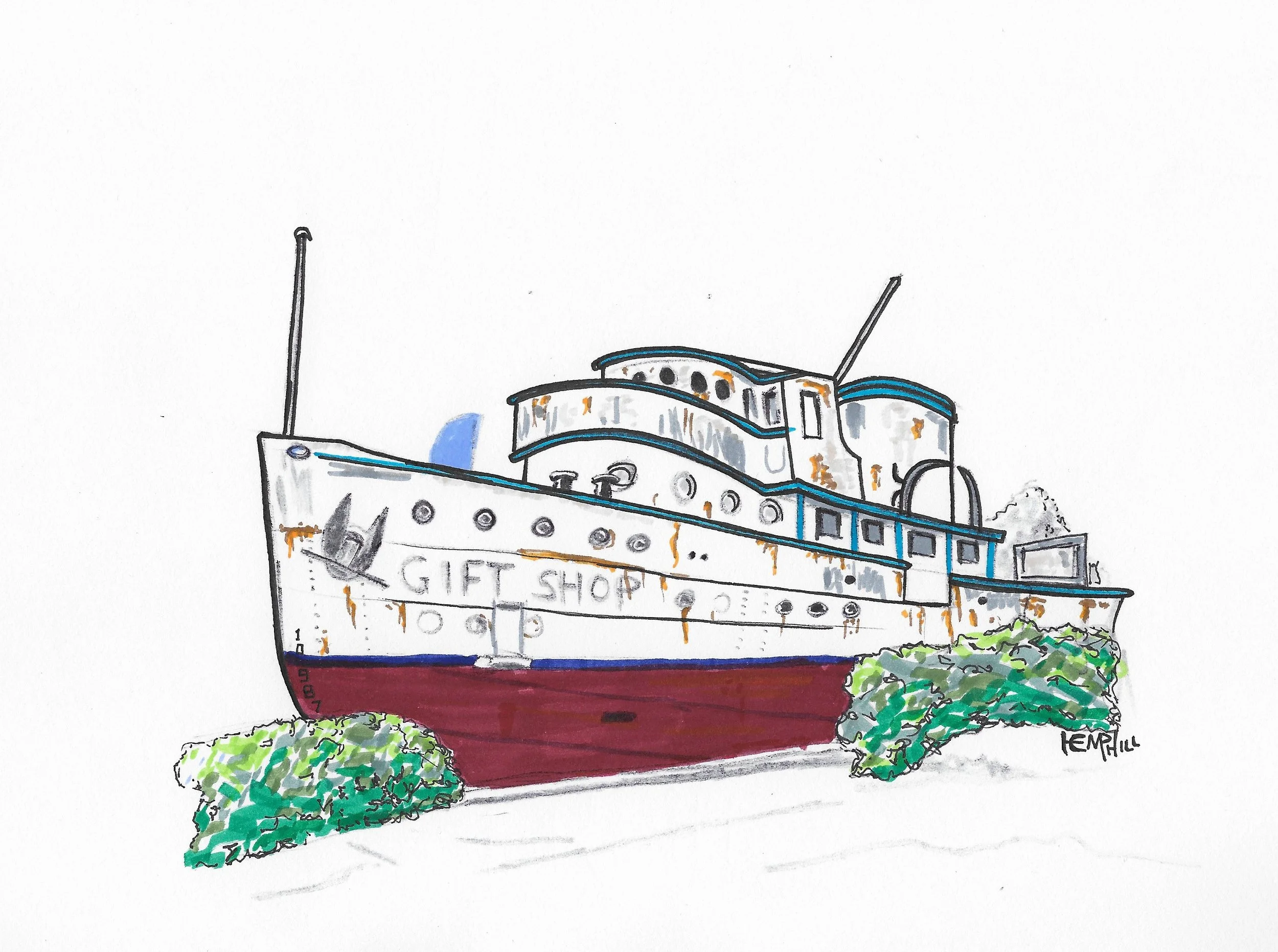 This ole tub is around the Northern California / Oregon border 101. Sharpies at the moment