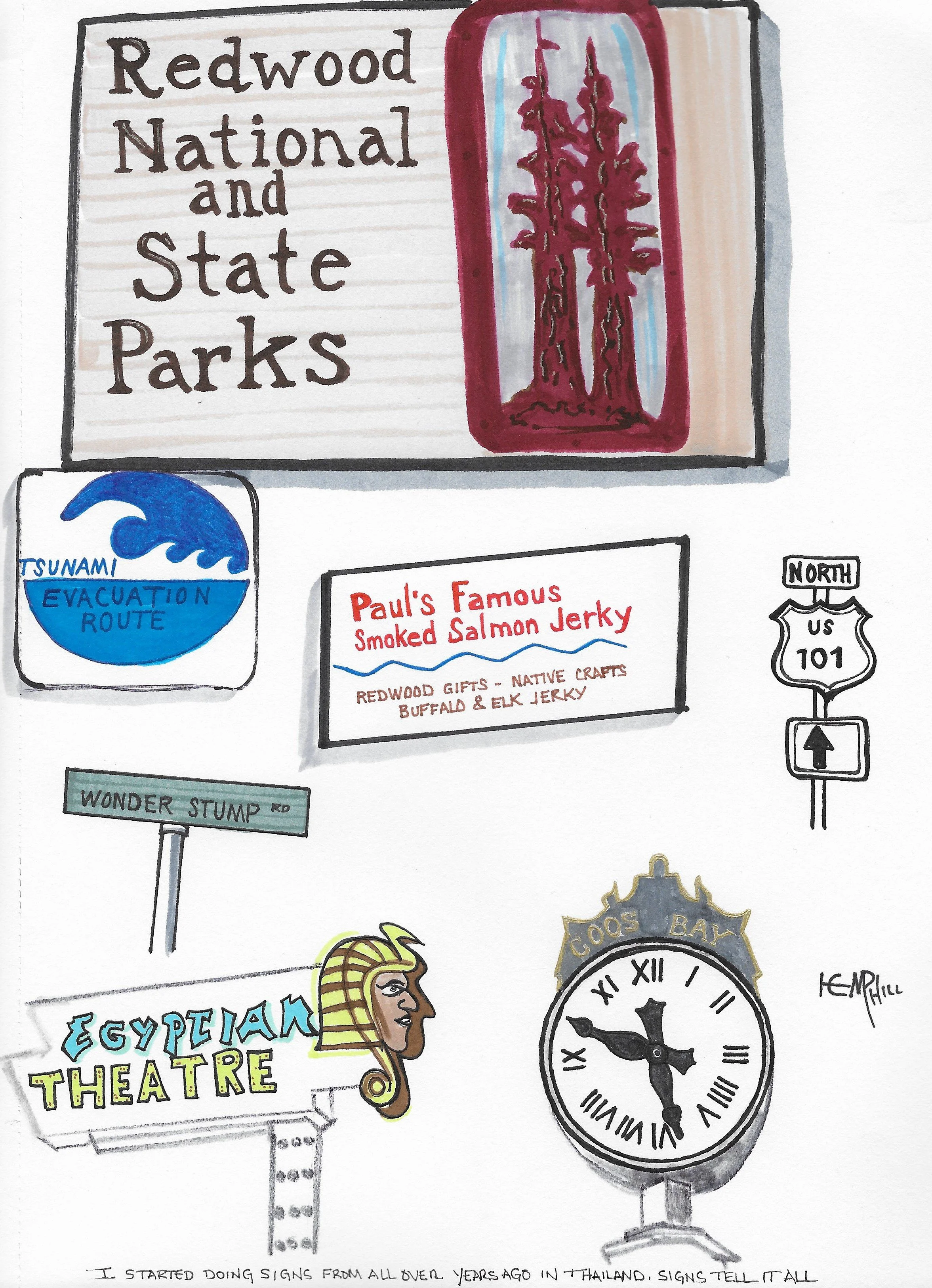 Canada or bust, this time Vancouver Island south to north tip. Sketch for everyday on the road. Enjoy!