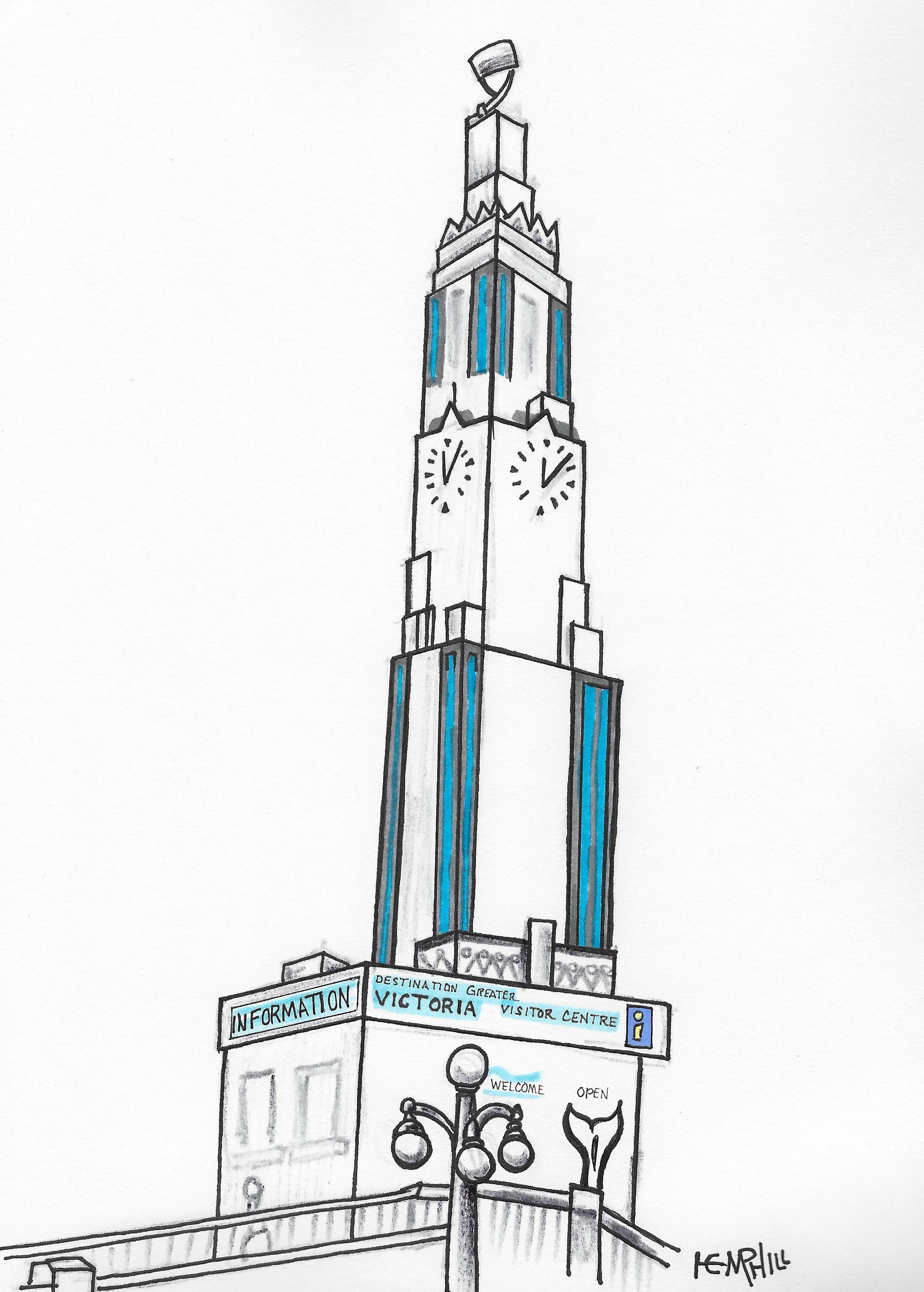 Victoria as it gets! Embassy Hotel right across the street. High Tea anyone?