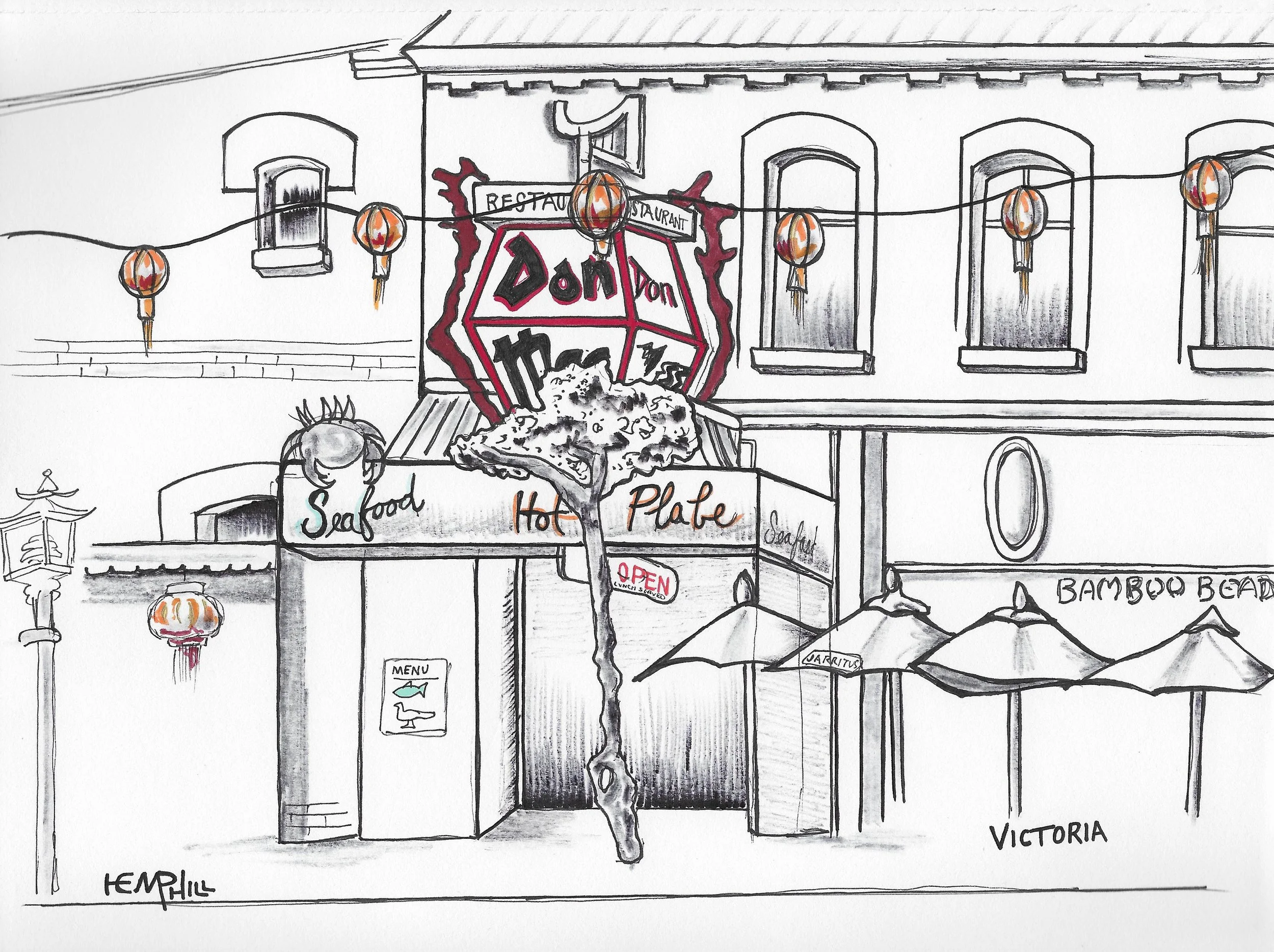 More color yes. this trip I brought along a few color Tombow pens. Bam!