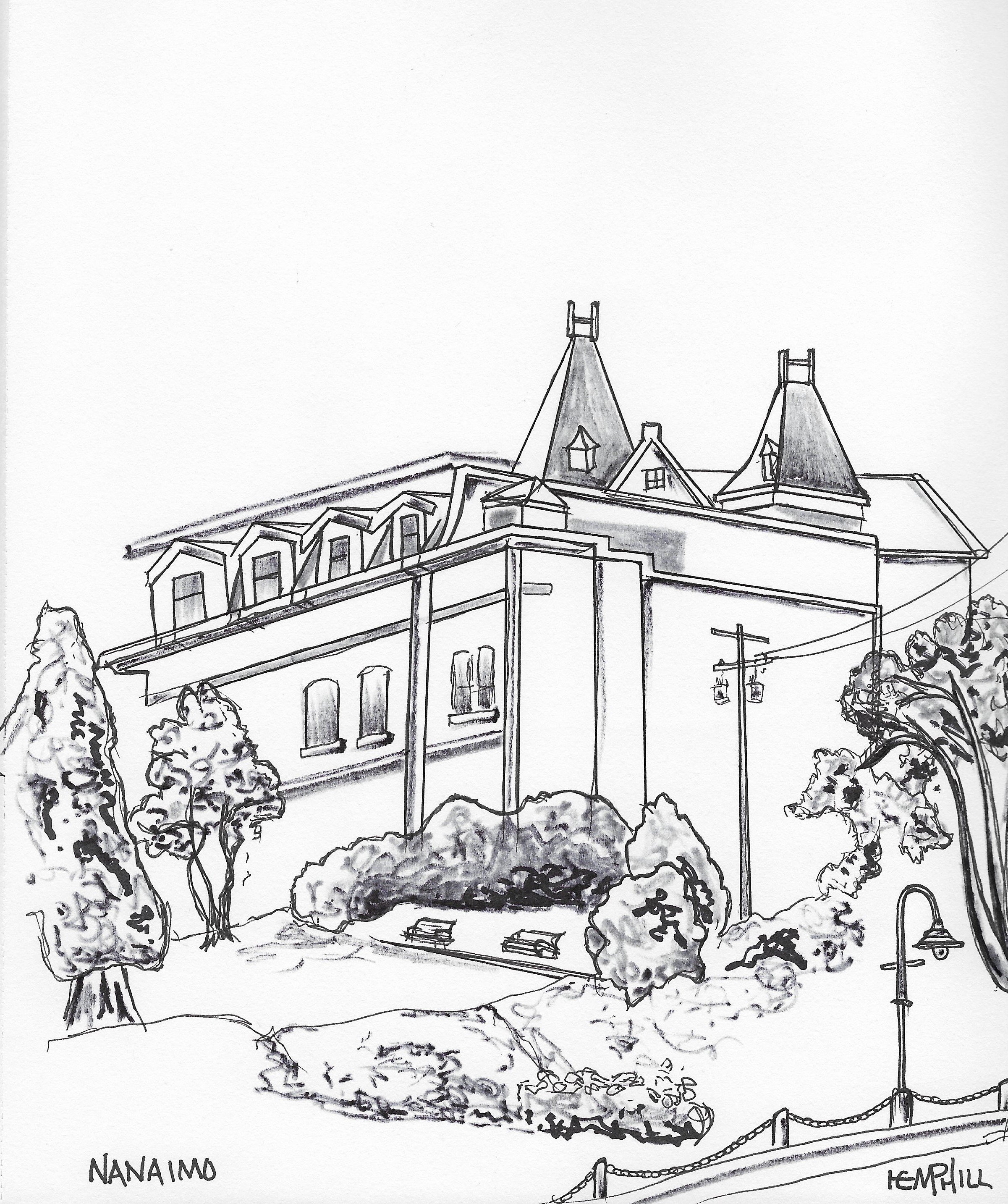 Guess the peaks were desgined by same guy who did Empress hotel.  But this is seaside view morphed with other building.