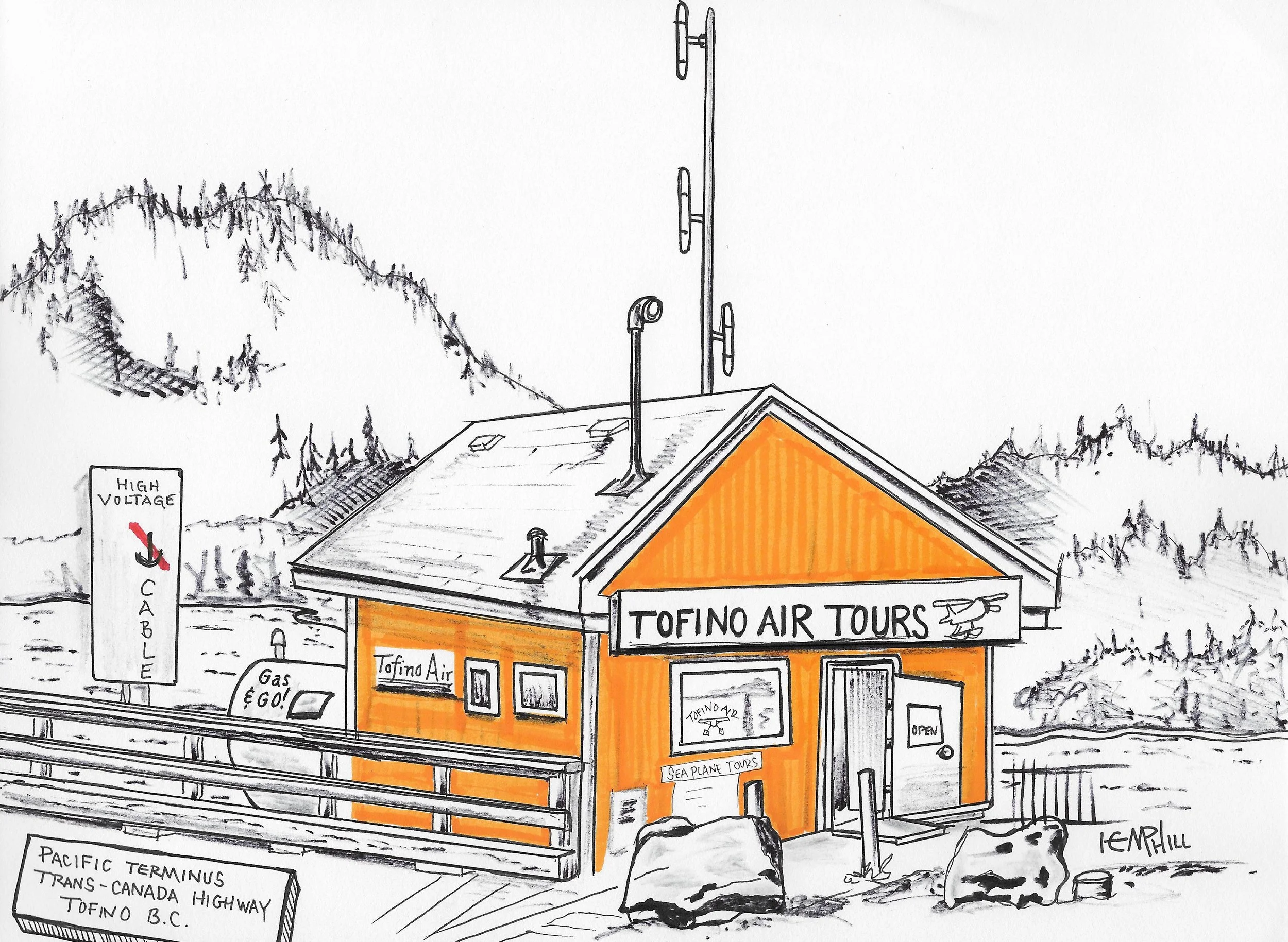 Tofino Air as it gets. Accommodation was the MAQ one block up. Amazing view!