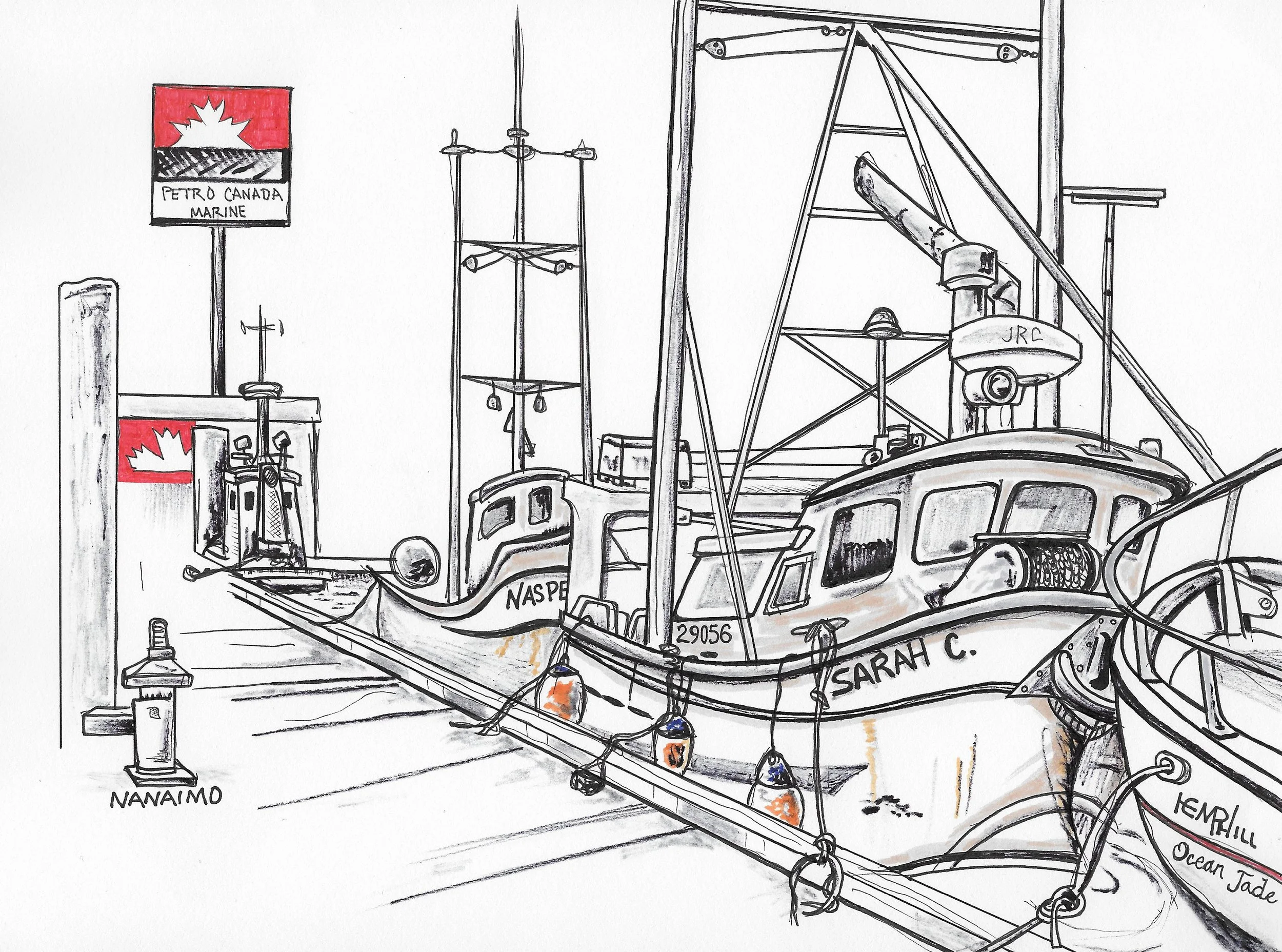 Sketches find me, out on a walkabout and bam! Sketch me! This one Sarah C. Up in your face & gone tomorrow.