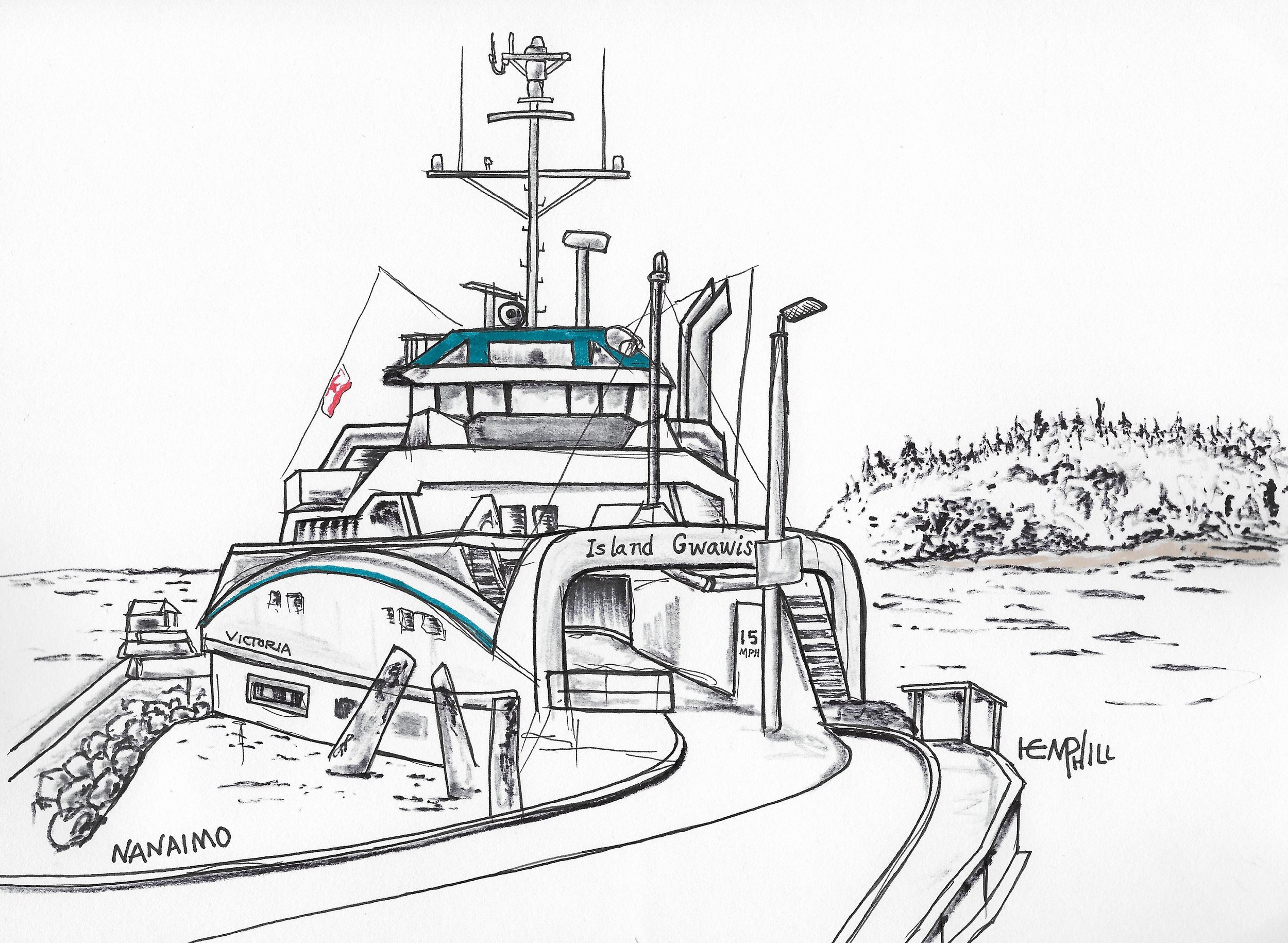 Ferries don't hang out for much, you'd better draw fast and draw fast my friend.