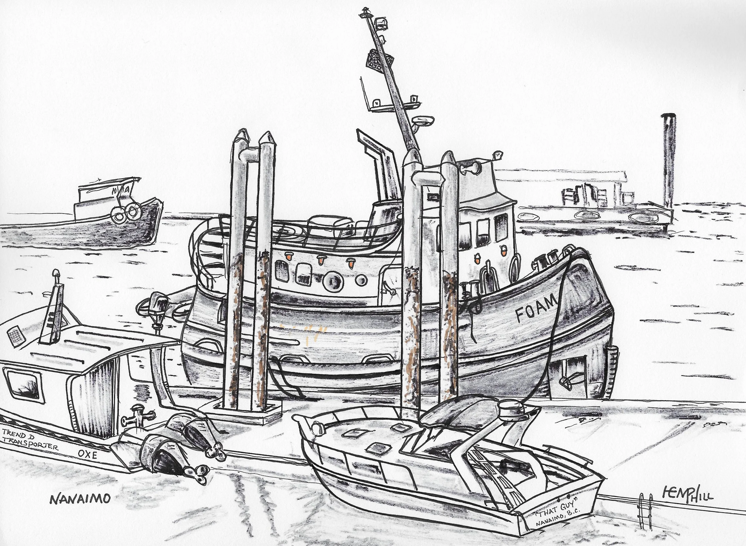 Boats and their names. If they could only tell their sea stories