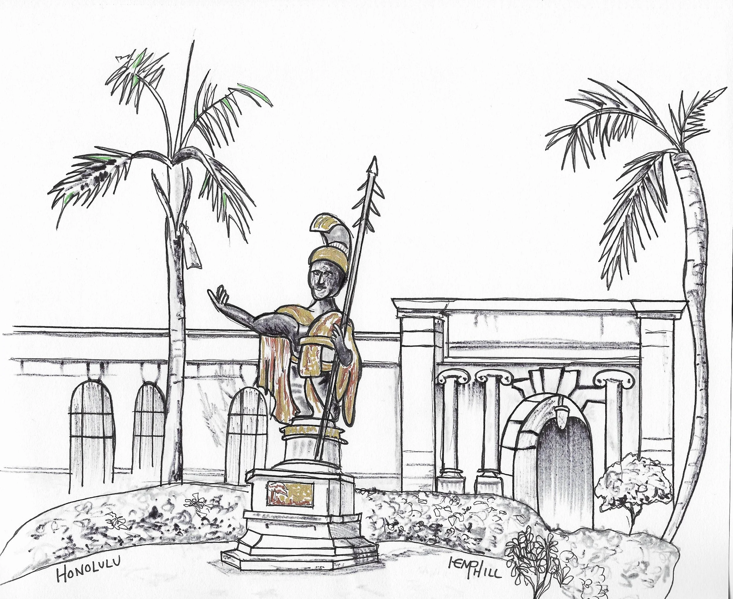 King Kamehameha I downtown Honolulu