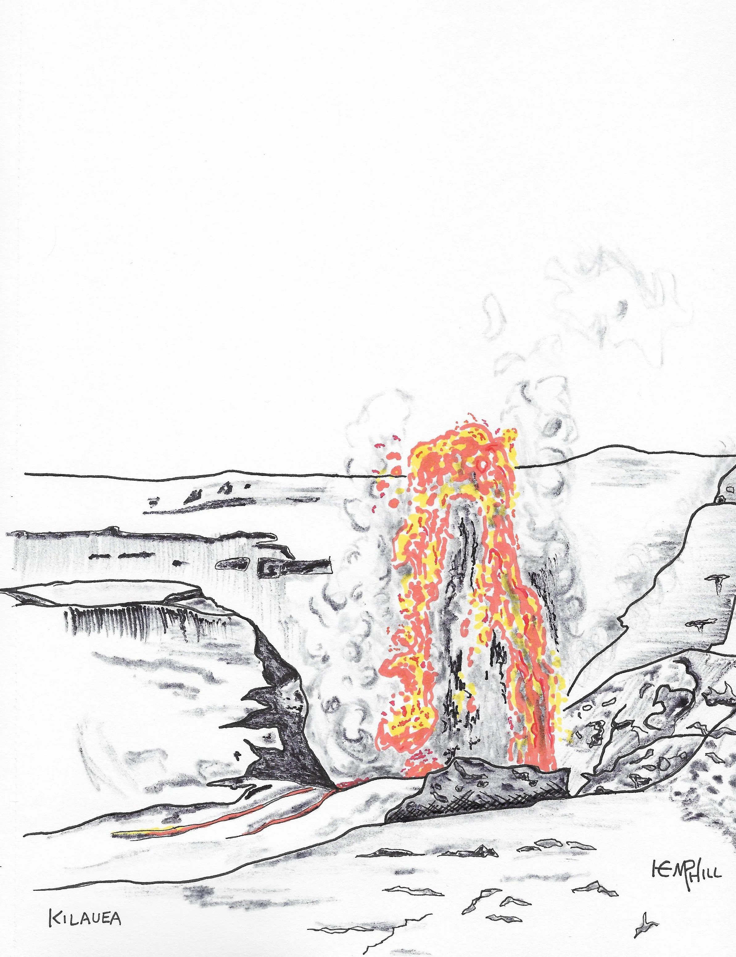 Kilauea blowing up, One of the coolest things I've ever seen. Wow!