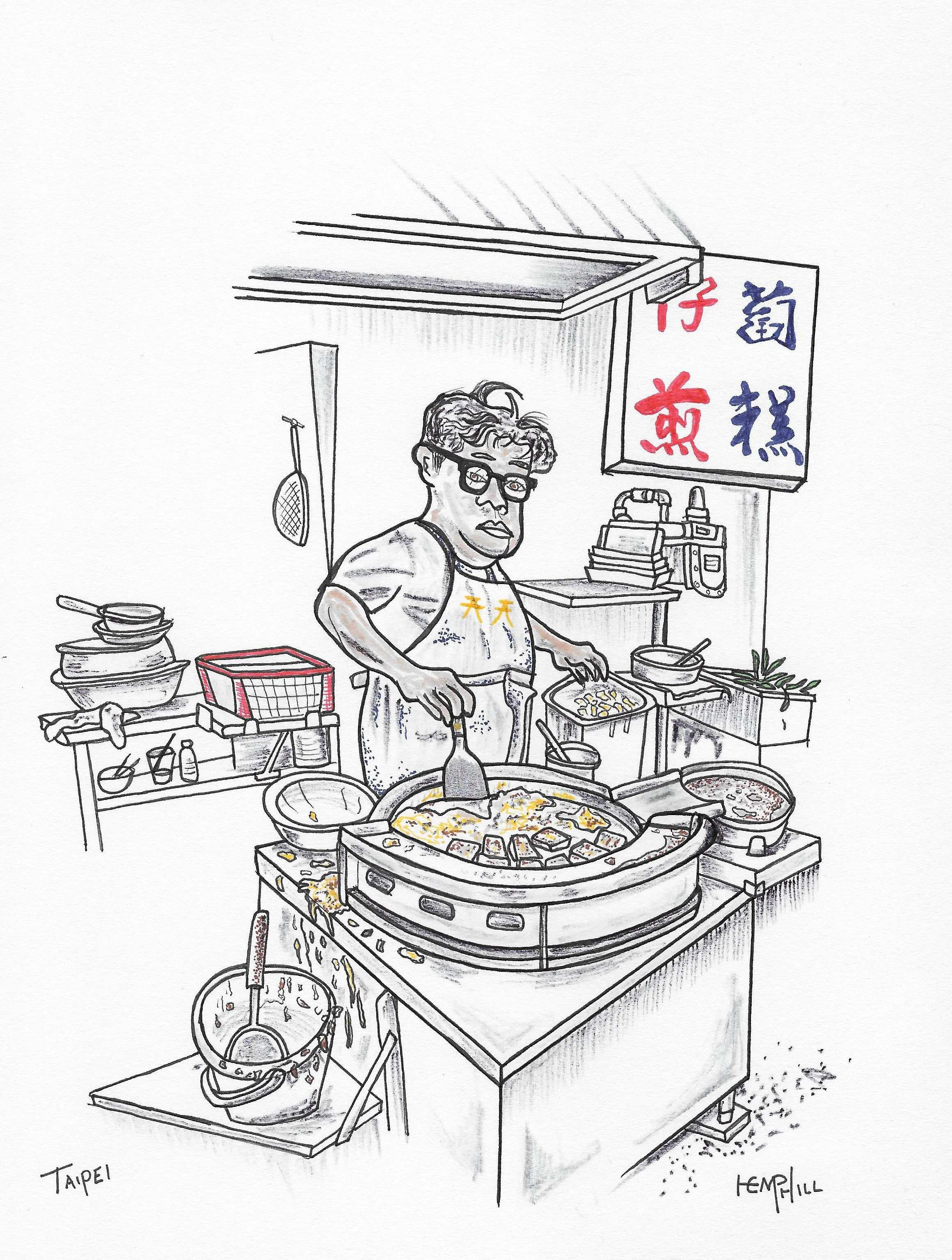 People were cooking stuff up everywhere you looked. This guy was non stop, busy as all get out. Order Up!