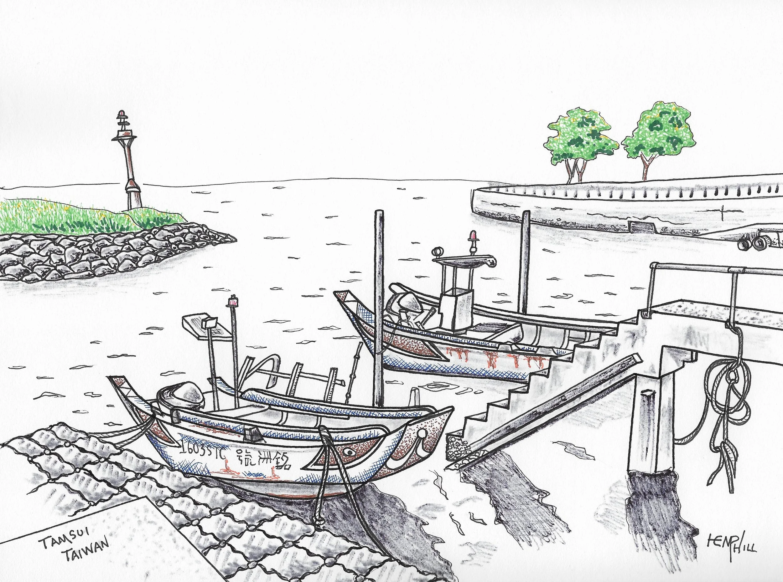 Take the Metro Red line all the way to Tamsui and this is what you will find. Very nice