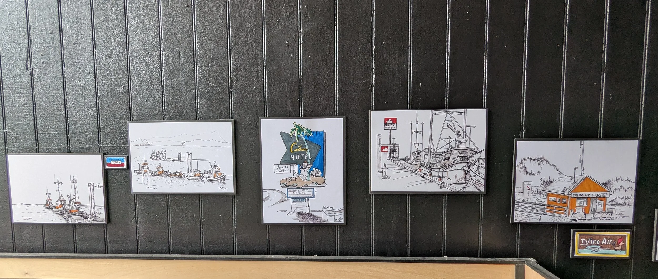 I started Vancouver Island in Victoria and drove to various places sketching along the entire way.