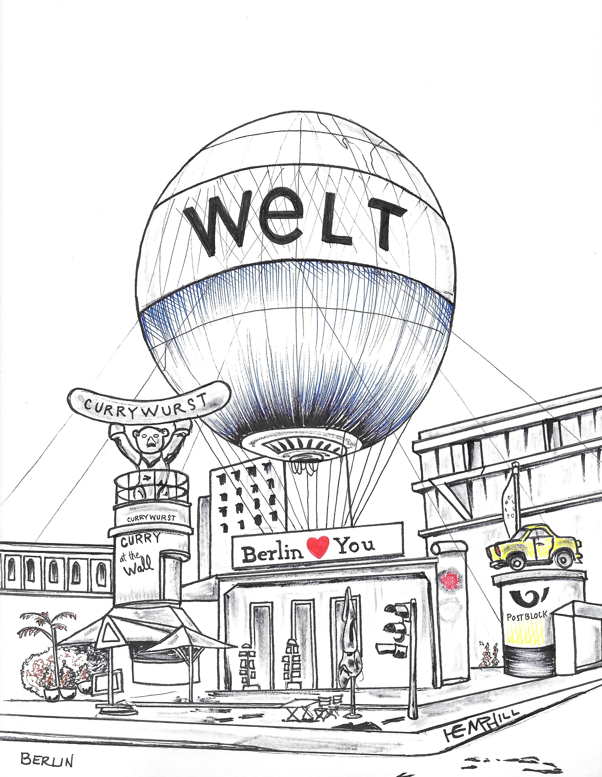 Curry wurst & Berliner, they sure like em. 