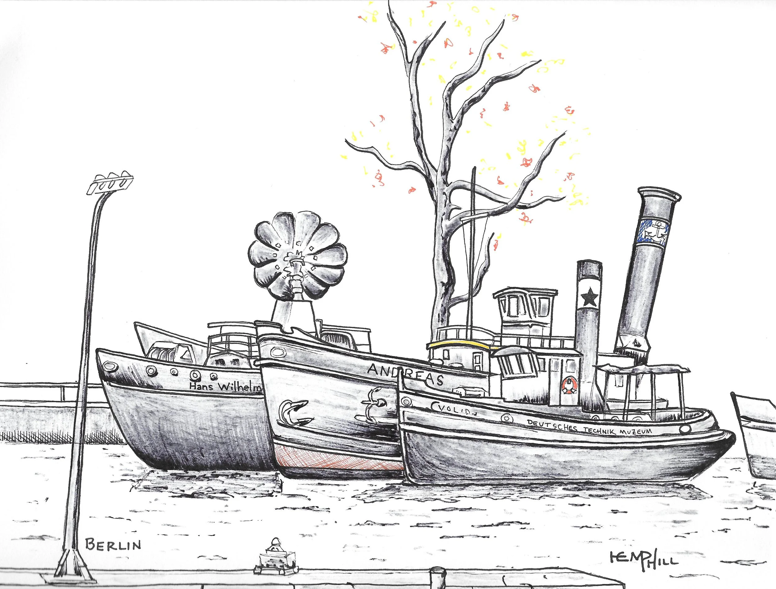 Found these old salty dawgs out on daily walkabout, Spree river