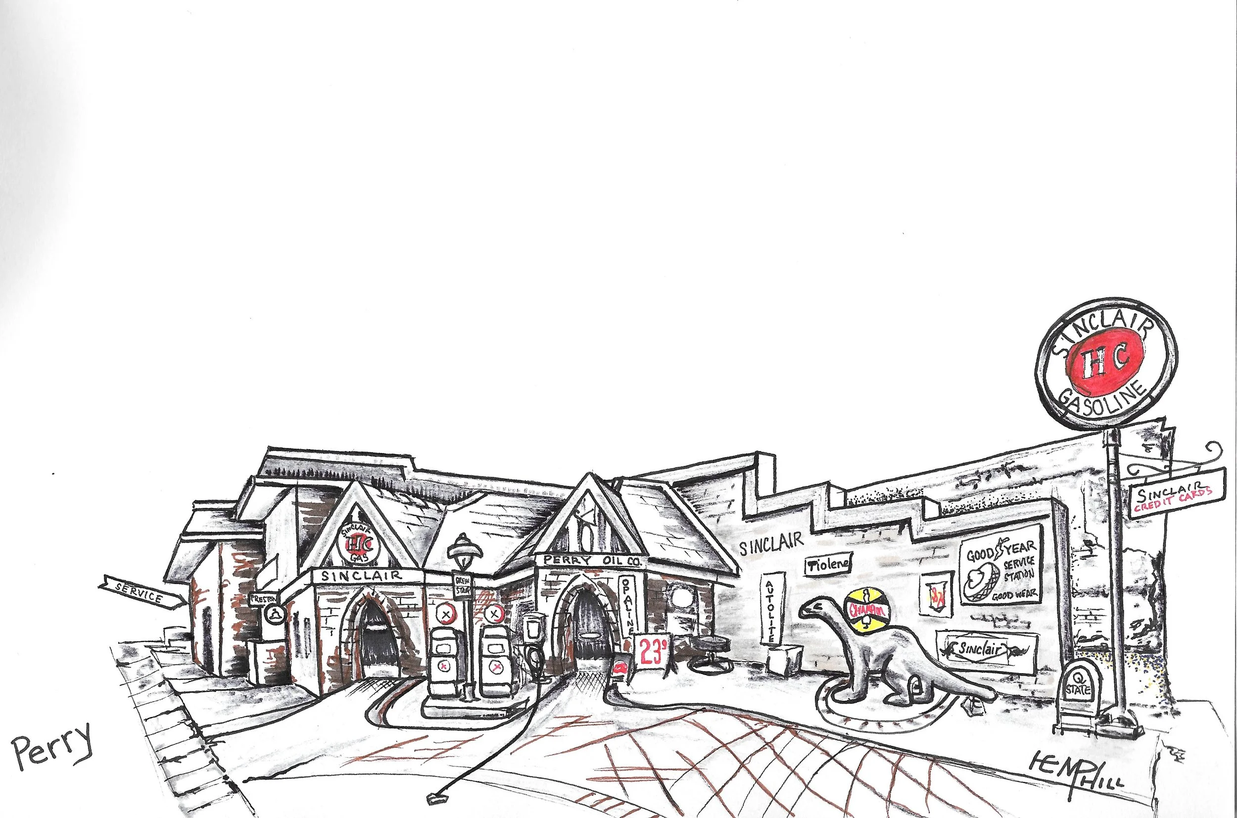 My hometown of Perry, Iowa. Yep Fareway is still right across the street and provides gut busters