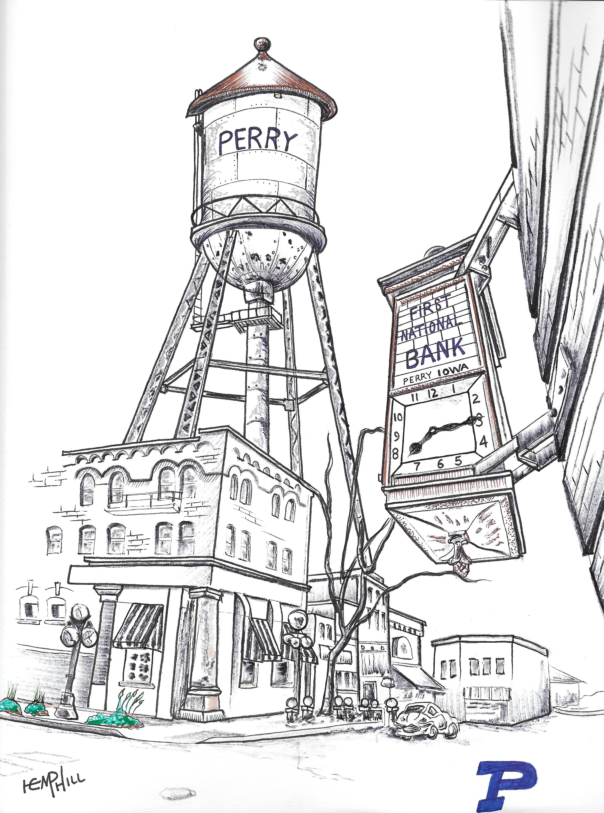 Downtown the Metro area of Perry, Iowa my hometown!