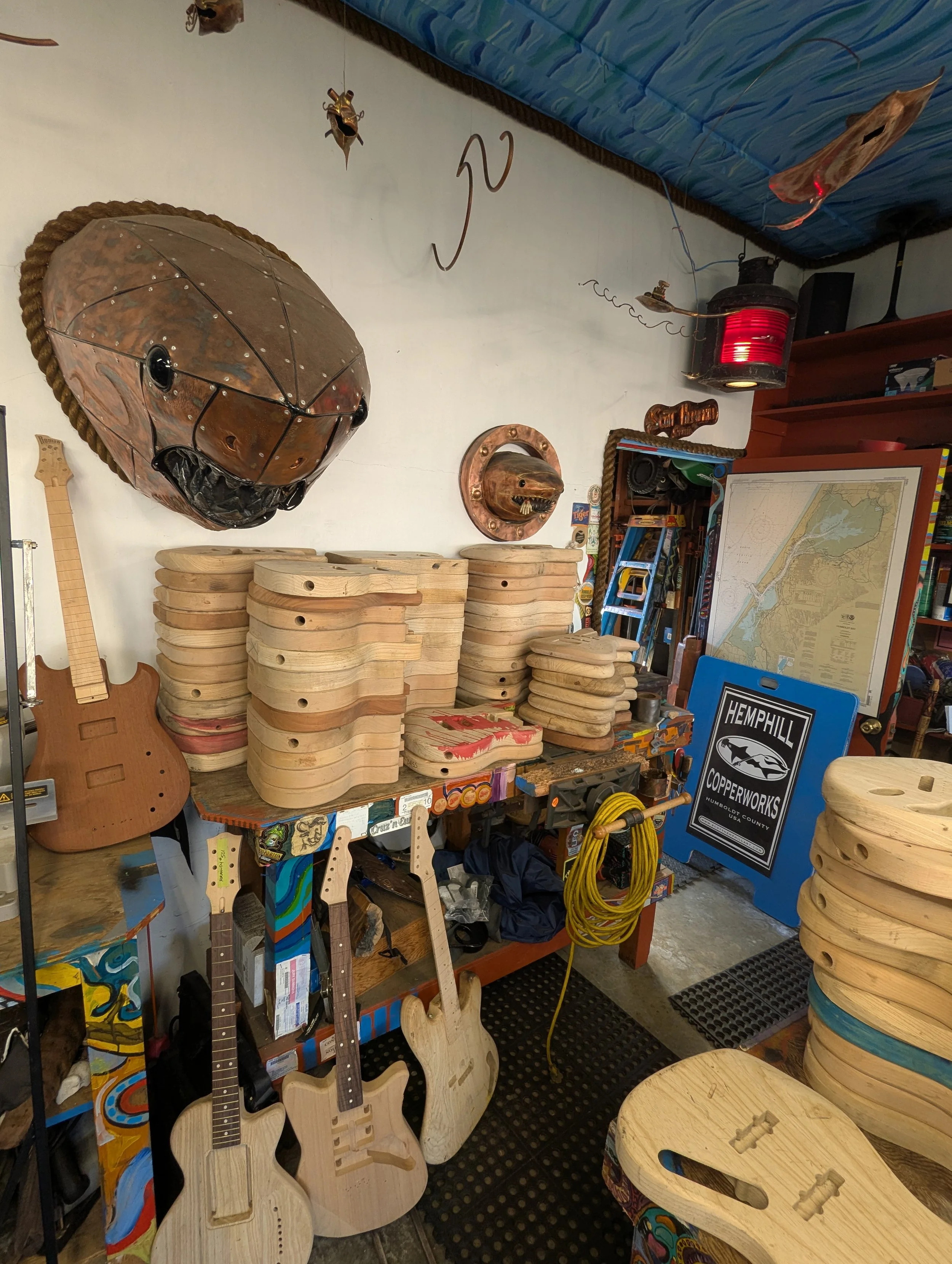 Upon receiving guitar piece it is up to Artist to do their magic