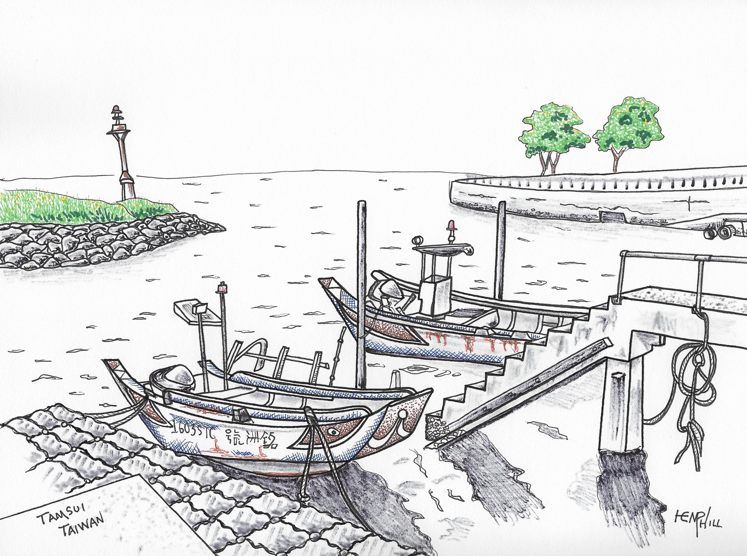 Tamsui! Very end of the red line metro, great place for day visit