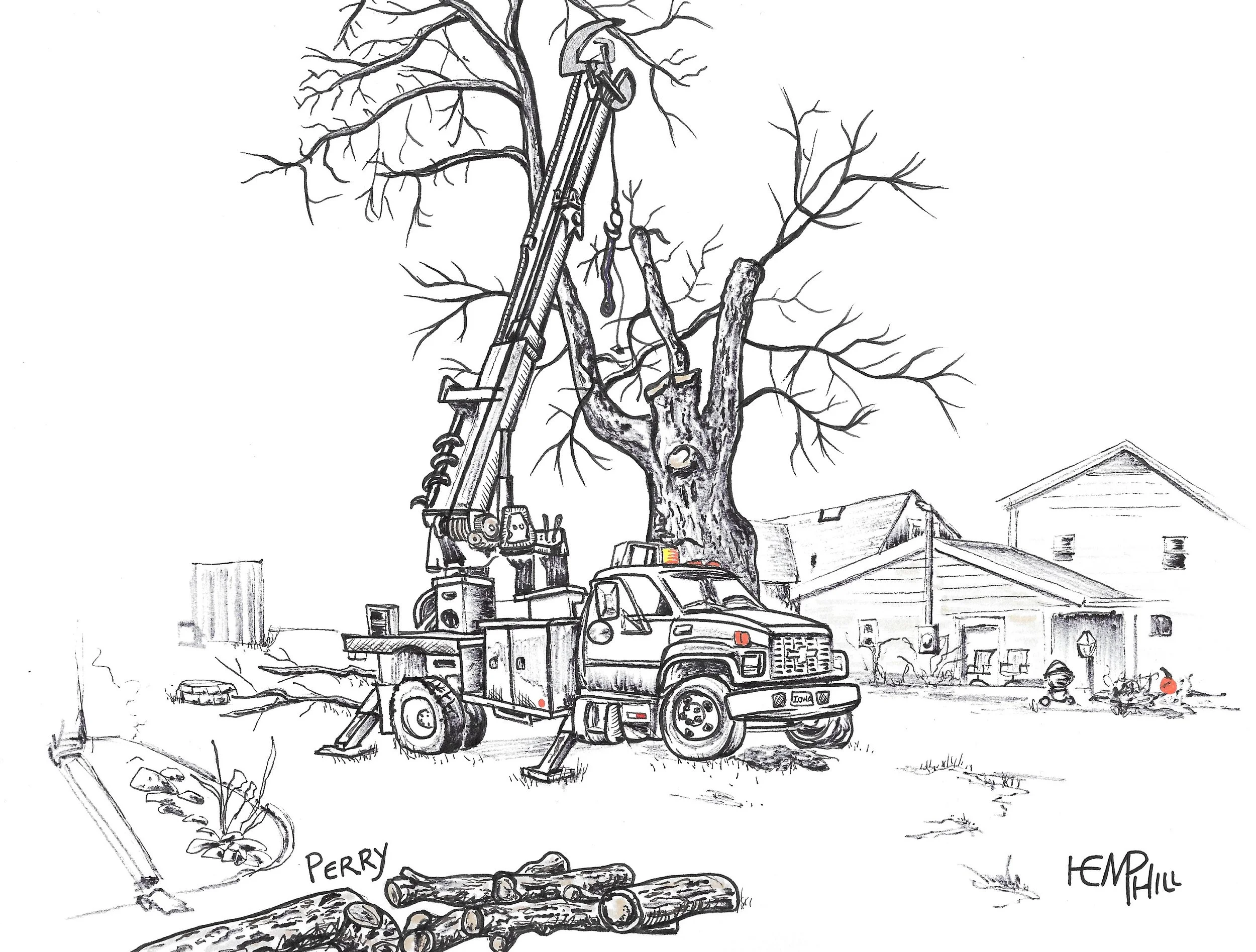 Chain saw Reveille - Perry, Iowa my hometown