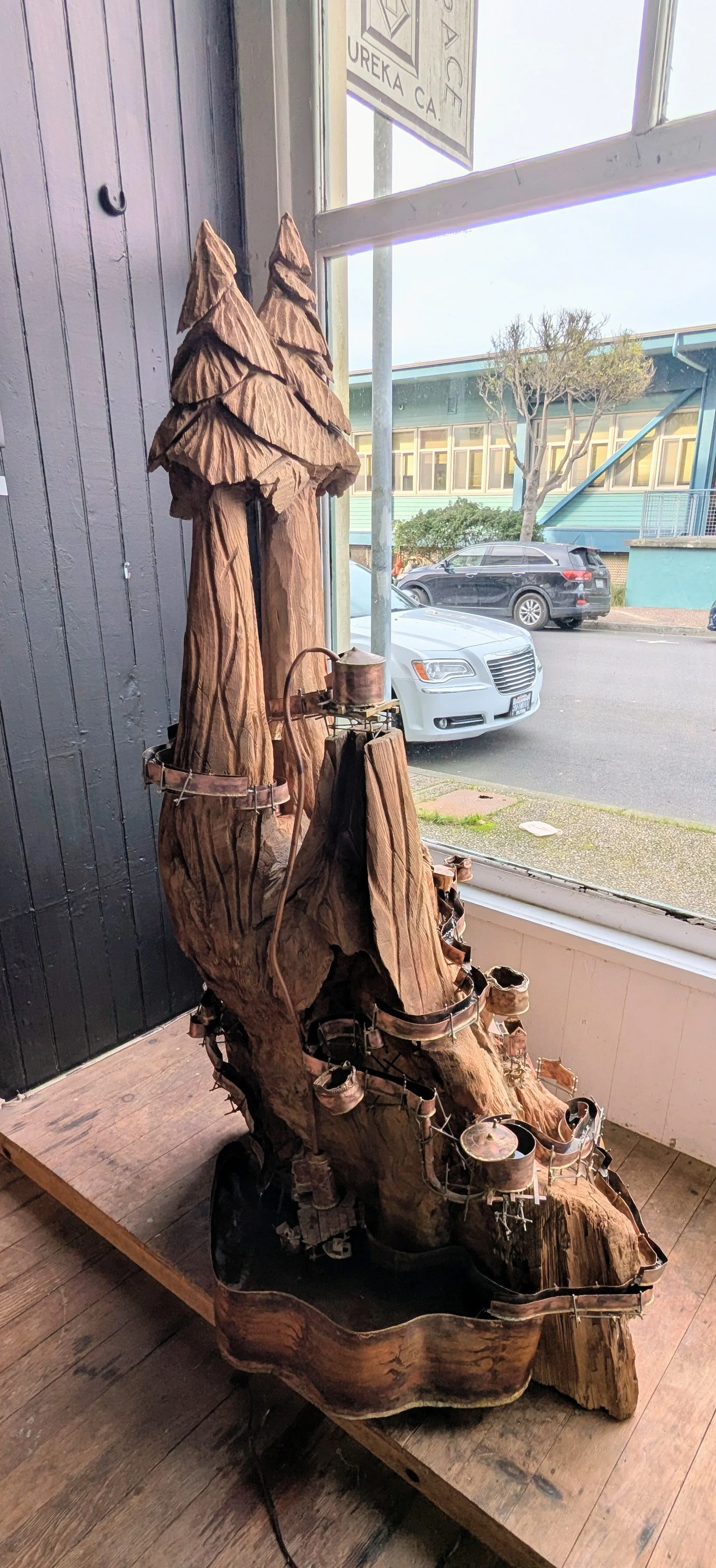 Newly installed water fountain ”Green Gate"