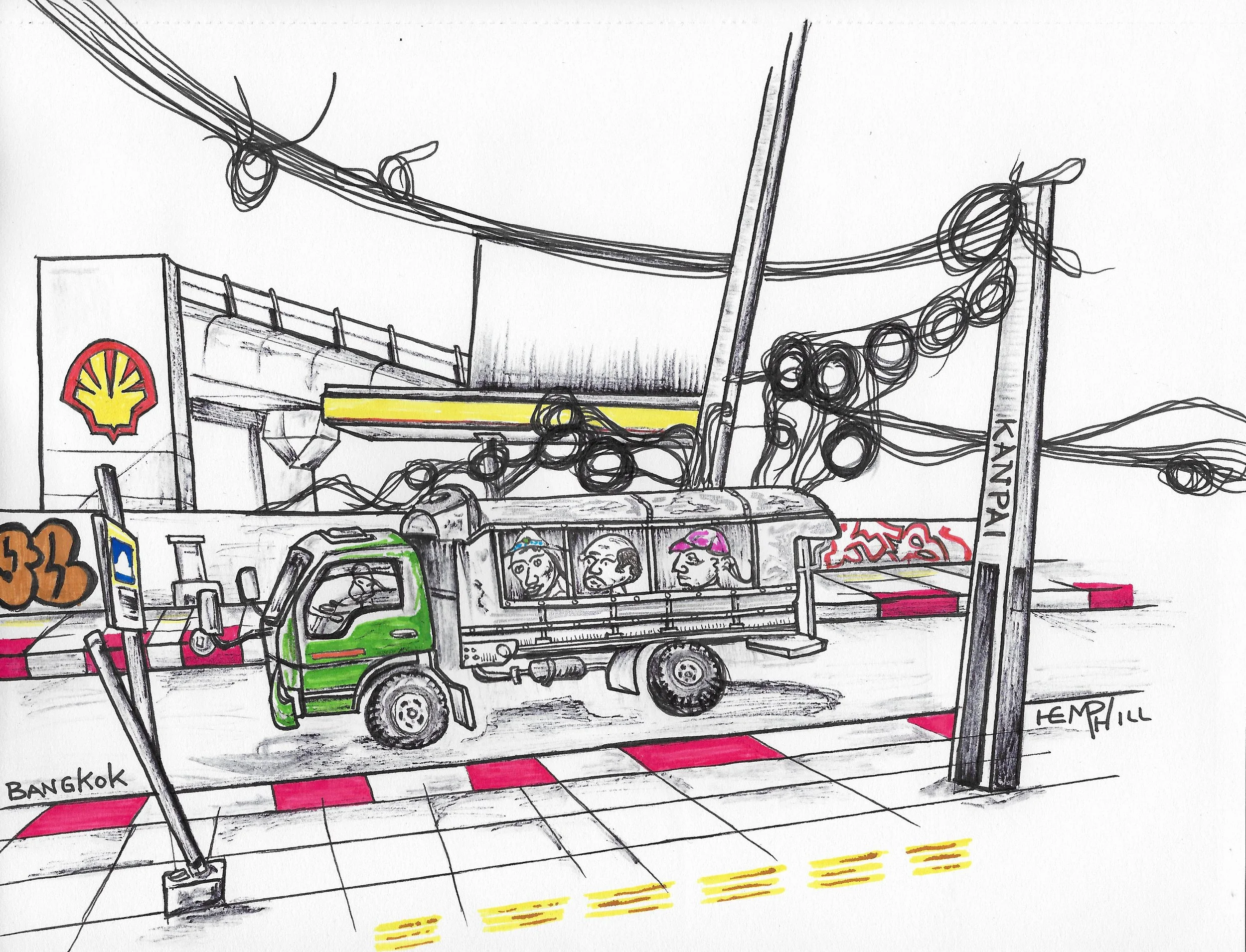 Keeping with the "people vibe" of course nothing in Art has to be perfect. Big head transpo with a side of BKK wire job. Need good connect?