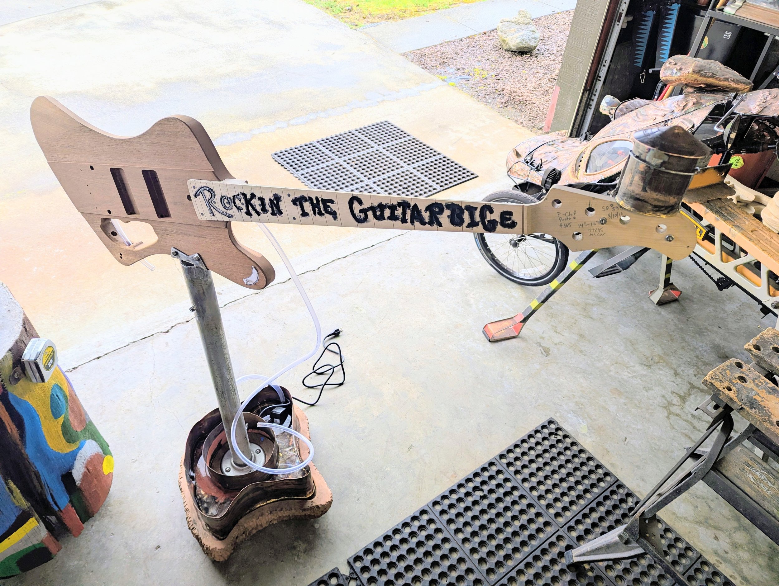 First stages of water tank and lettering done!