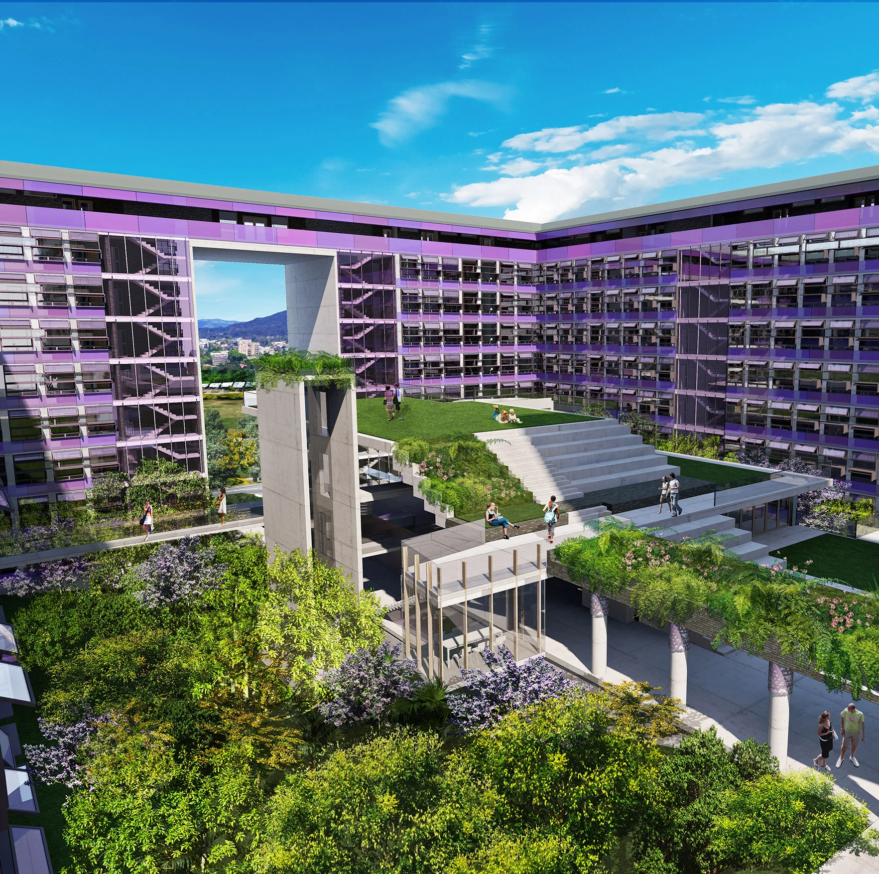 UQ SRP Courtyard Perspective