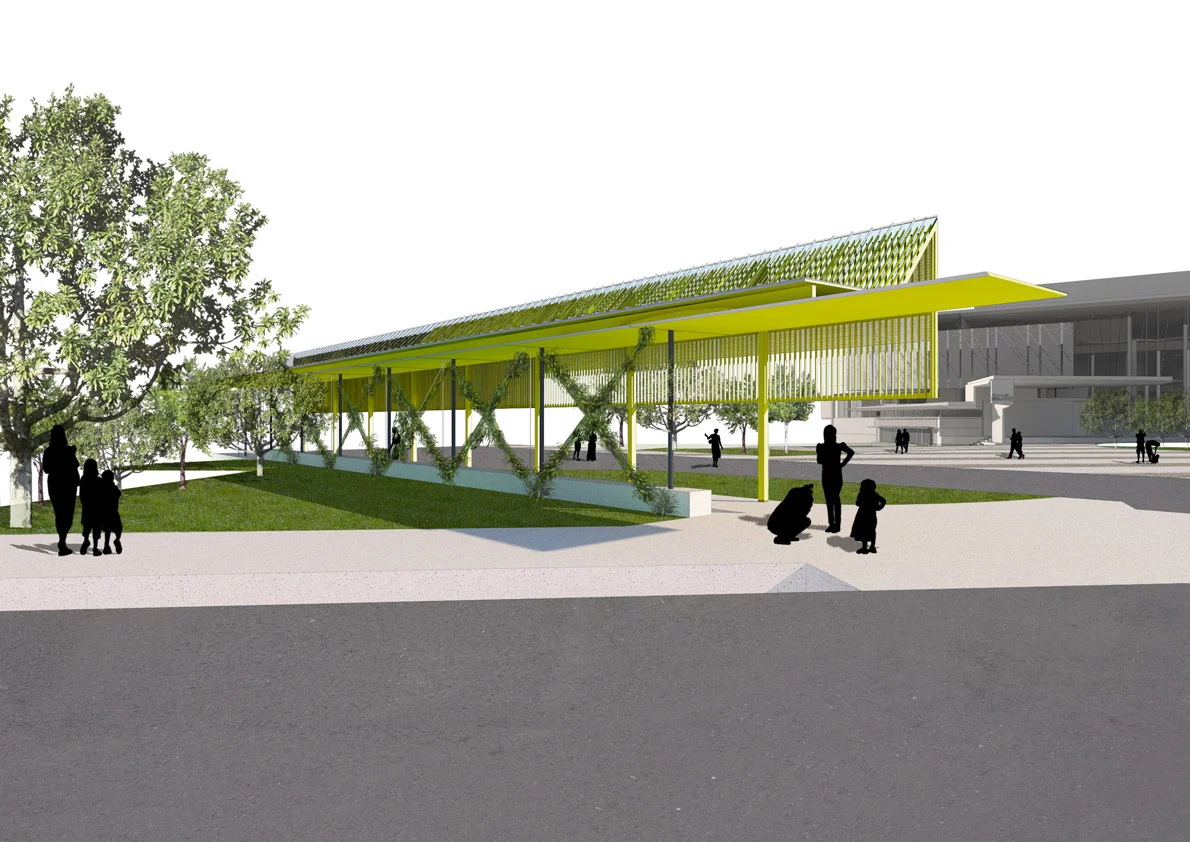 The Eastern Arbour provides a ‘directional’ form that responds to aspect and site conditions.