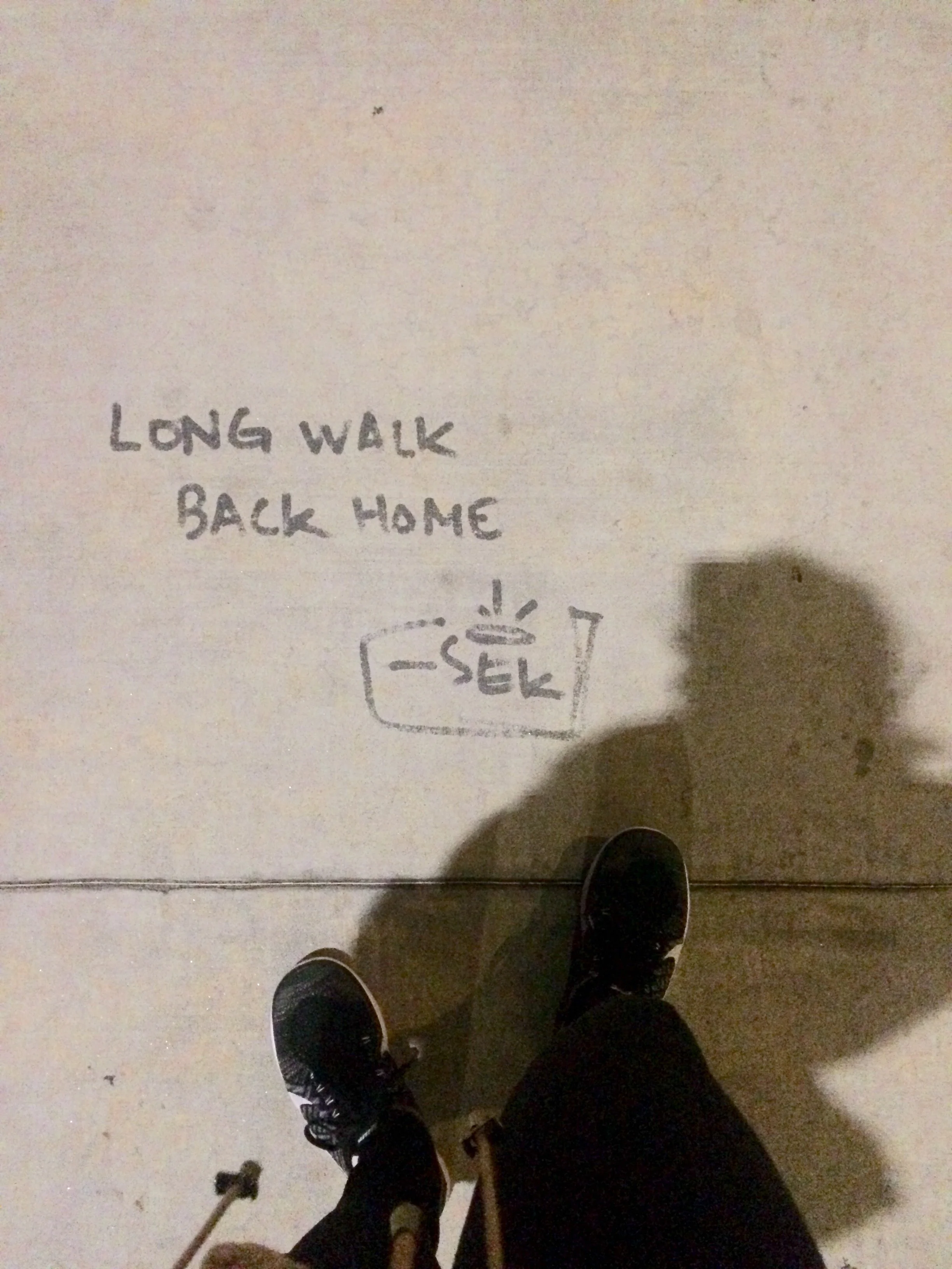 Sometimes it feels like it's going to be a long walk home