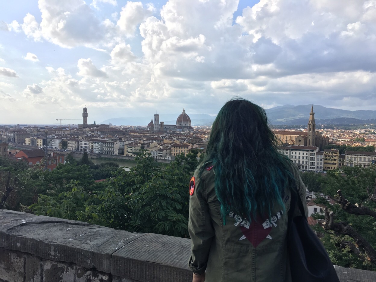 On top of Piazza Michalengo  