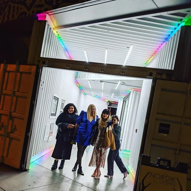💚❤️✨ Holiday Work Party with the Wild Fable team. So blessed to work with such talented &amp; lovely ladies. Art direction @tinq_la #workfam #design #dtla #impromptuphotoshoot #candid