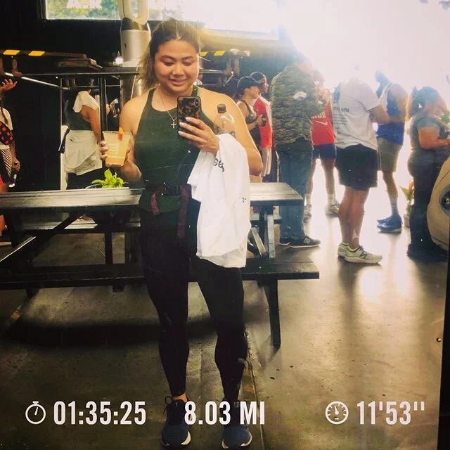 🏃🏻&zwj;♀️👏🏽 First time EVER running 8 miles ...! I didn&rsquo;t think I could do it...but I did. 😅😅😅 We all did it...! @mardisco @tinq_la @_tweetyb_  #mambamentality #nike #nike13 #halfmarathontraining #justdoit #firsttime #soproud #yaas