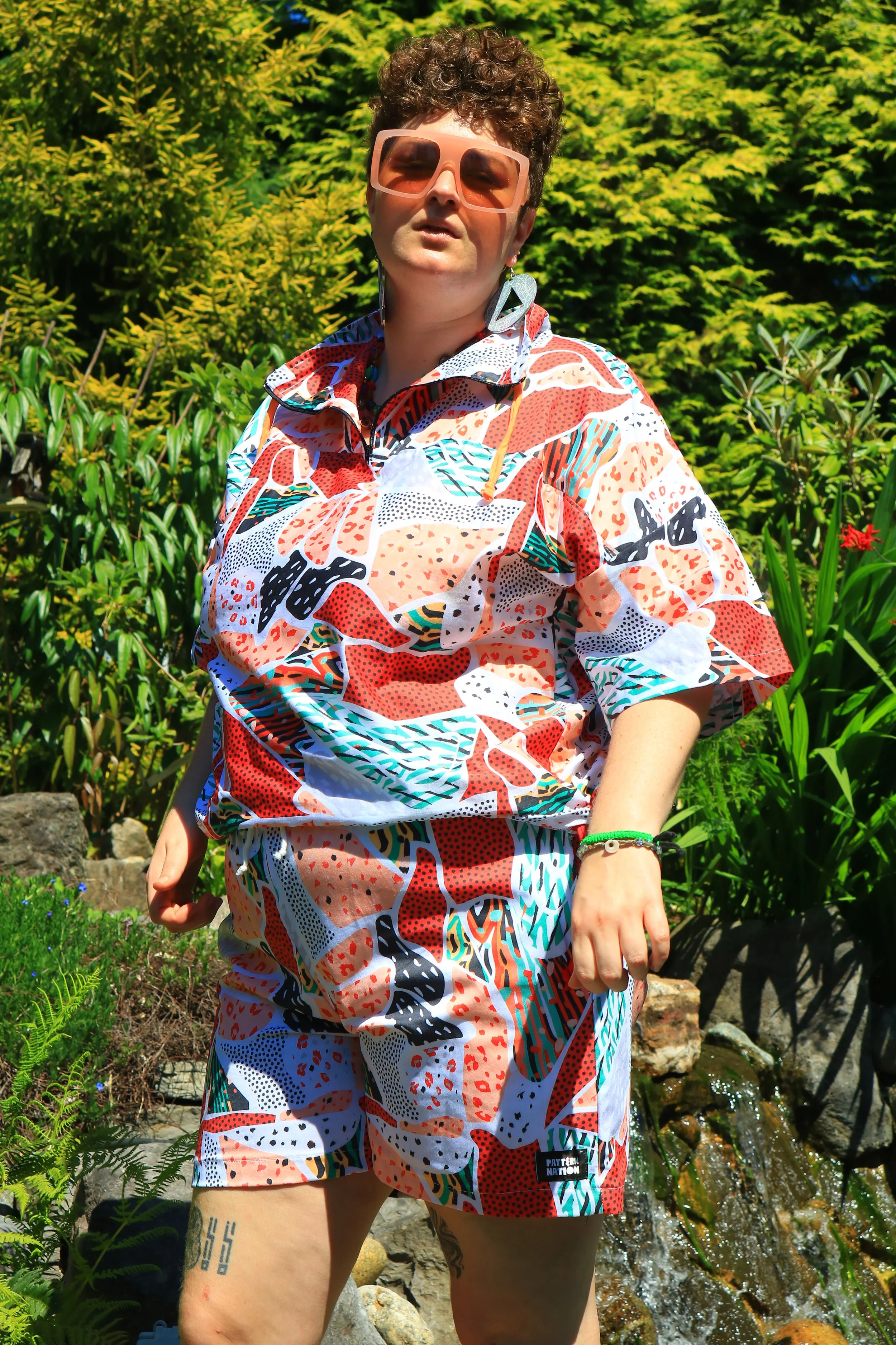 Polka Dot Chetah 90's zip up