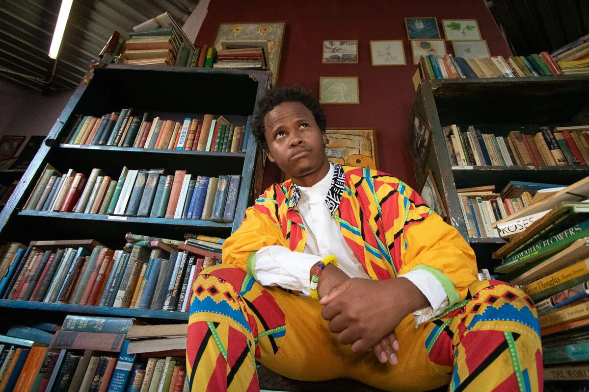 Vus'umuzi Phakathi - Poet/ owner @ Kalahari Books