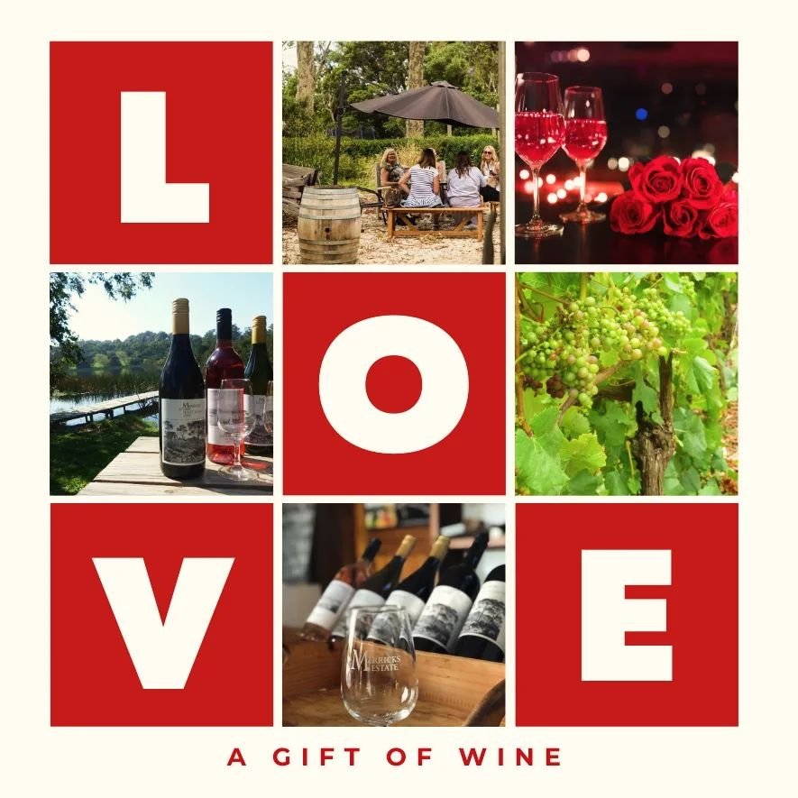 It's Valentines Day next week. Don't forget Merricks Estate is OPEN SUNDAY for that perfect gift. #morningtonpeninsula #mpwines