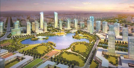 A model for the Zhengzhou Airport Economy Zone (credit: China Daily)
