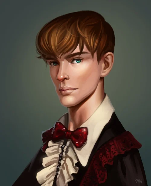  Character portrait from client’s novel. 