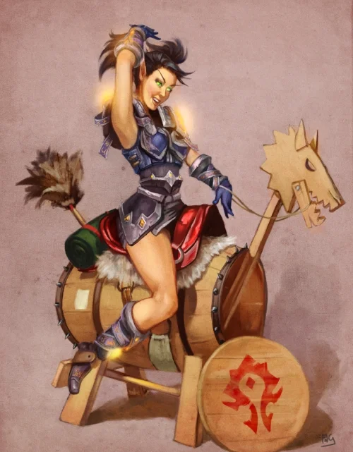  World of Warcraft character portrait. 