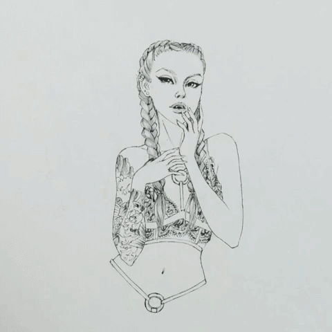 inktober_crysanthenum.gif