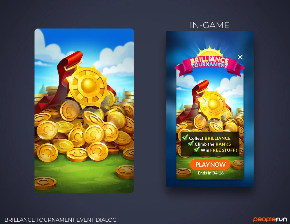 Brillance Tournament Event Pop-up Illustration