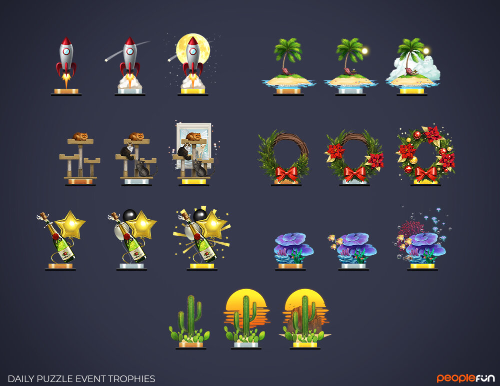 Daily Puzzle Trophies