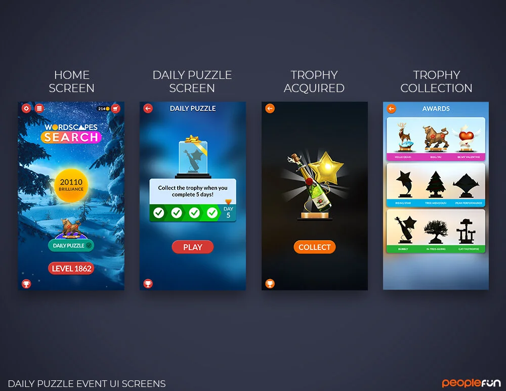 Daily Puzzle Screens