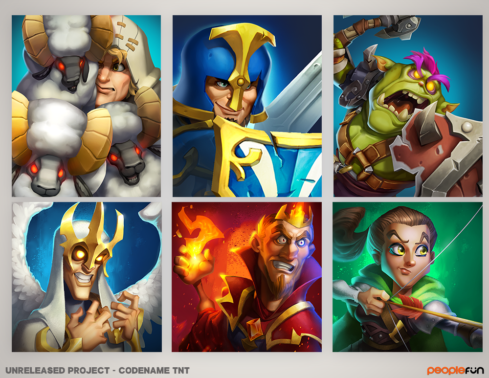 Character portrait renders.