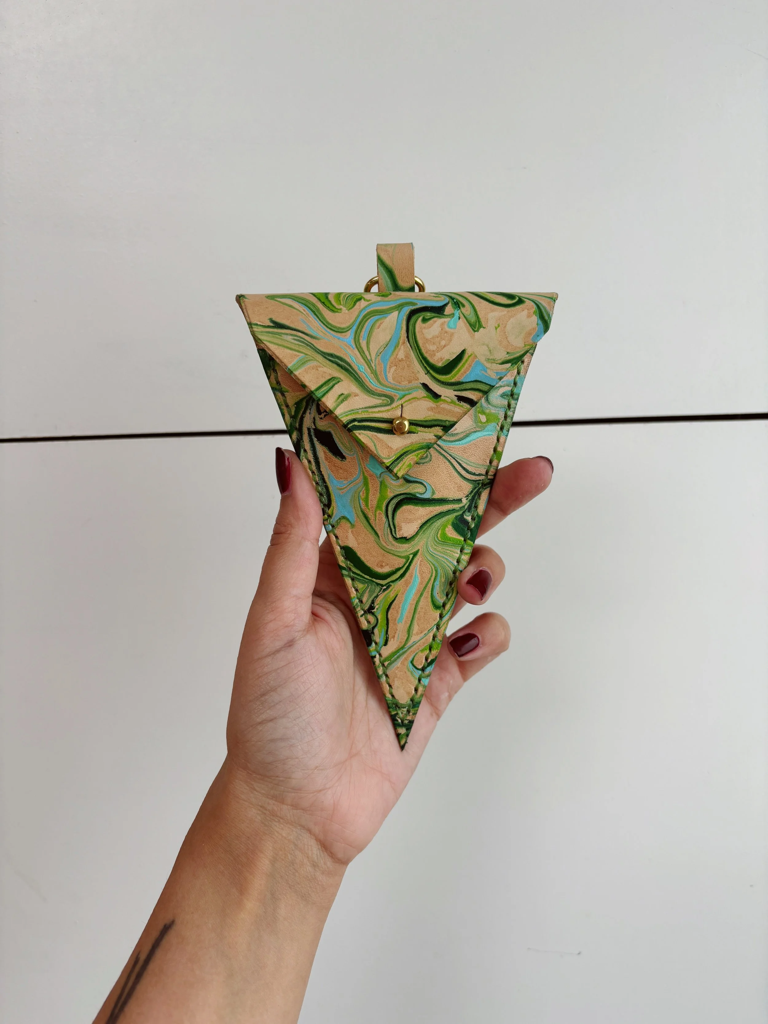 Green & Blue Marble Snips Holder