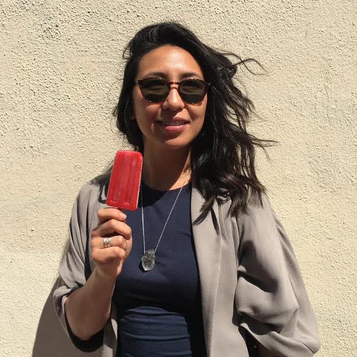 Mel keeping cool with a Watermelon Refresh popsicle from Oakland's True Pops, a food brand from the mind and heart of her partner, Isaac Buwembo, who is creating incredible opportunities for East Oakland youth through his Civil Labs incubator.