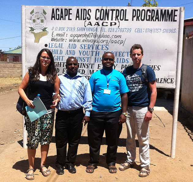 Staff at Agape Aids Control HQ in Shinyanga